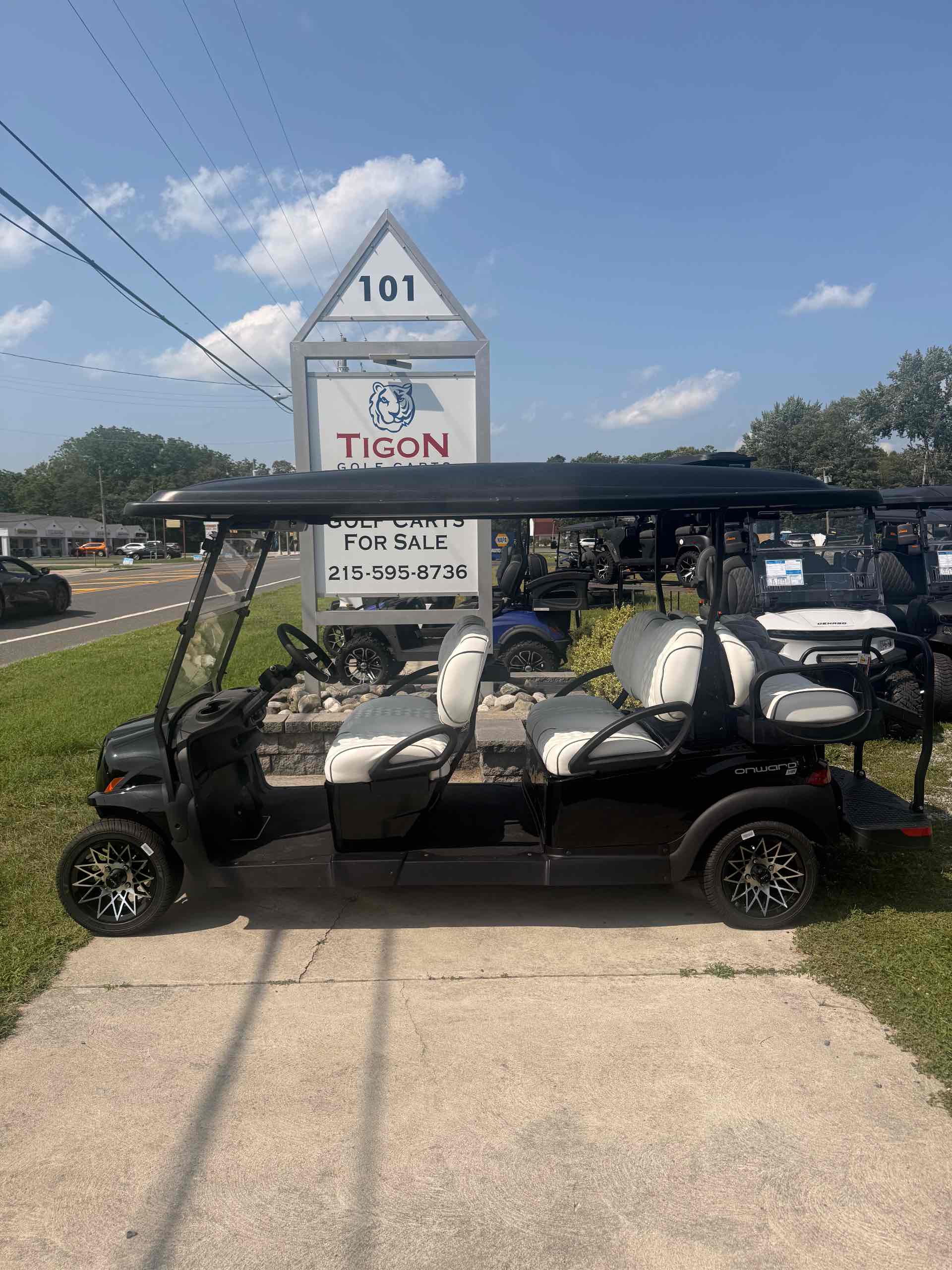 2027 Club Car Onward 6 Passenger (Non-LSV) Metallic Black golf cart in Metallic Black — photo 2 of 4, Dover, DE