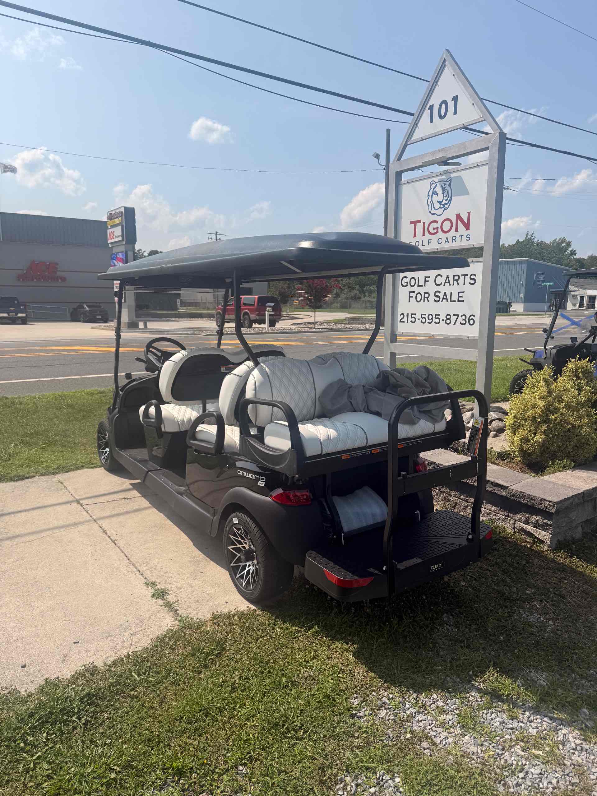 2027 Club Car Onward 6 Passenger (Non-LSV) Metallic Black golf cart in Metallic Black — photo 3 of 4, Dover, DE