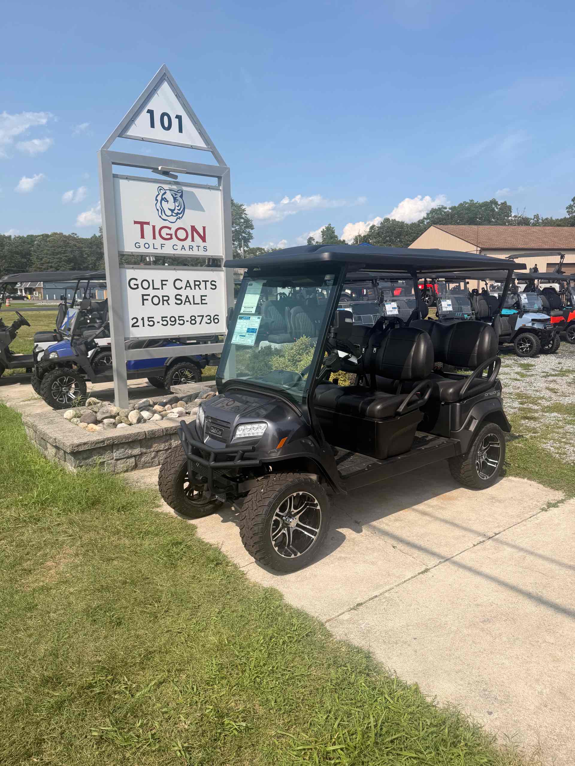 2027 Club Car Onward 4 Forward LSV Golf Cart in Midnight Silver