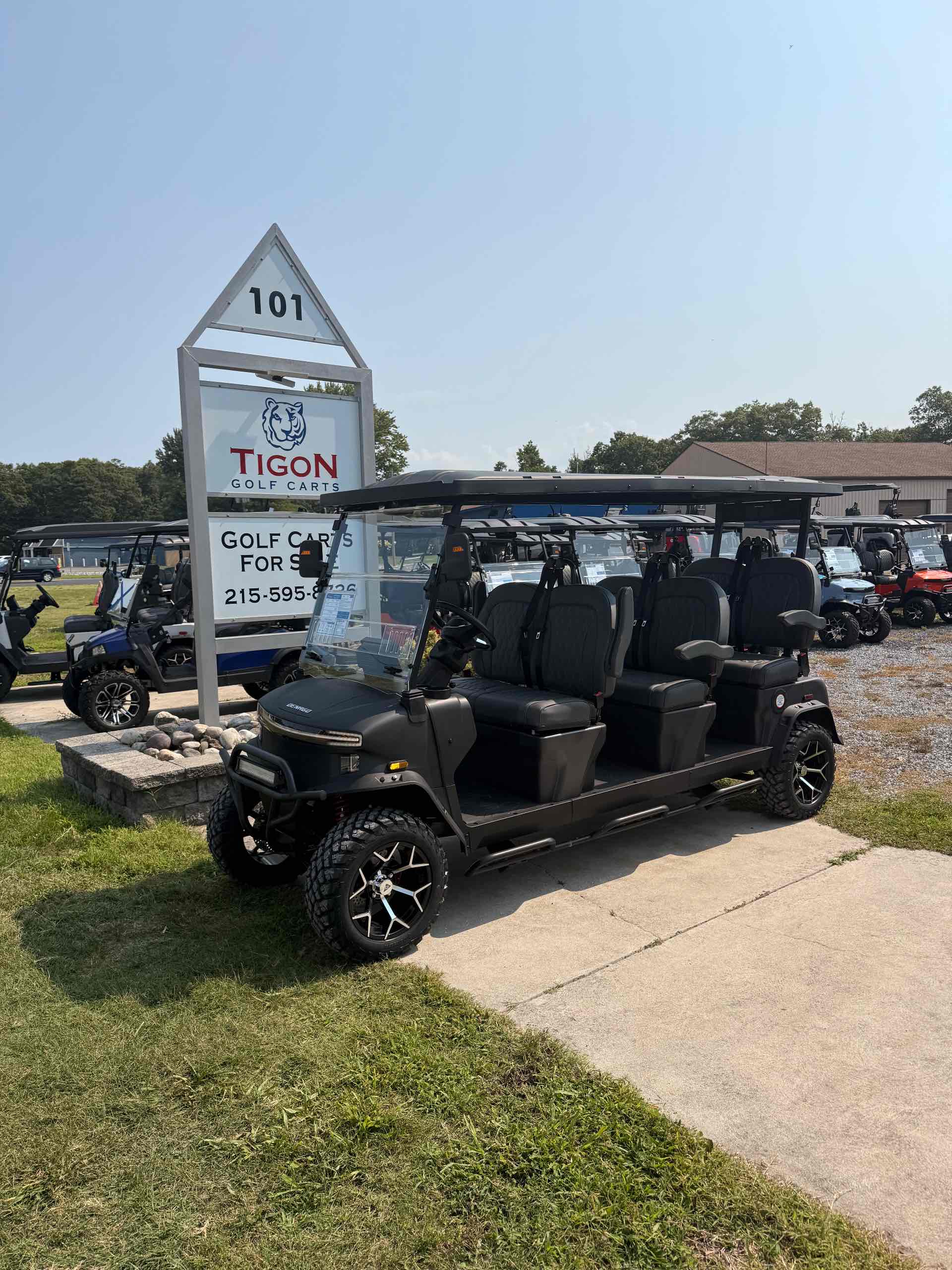 2026 Denago Rover XXL Golf Cart in Matte Black