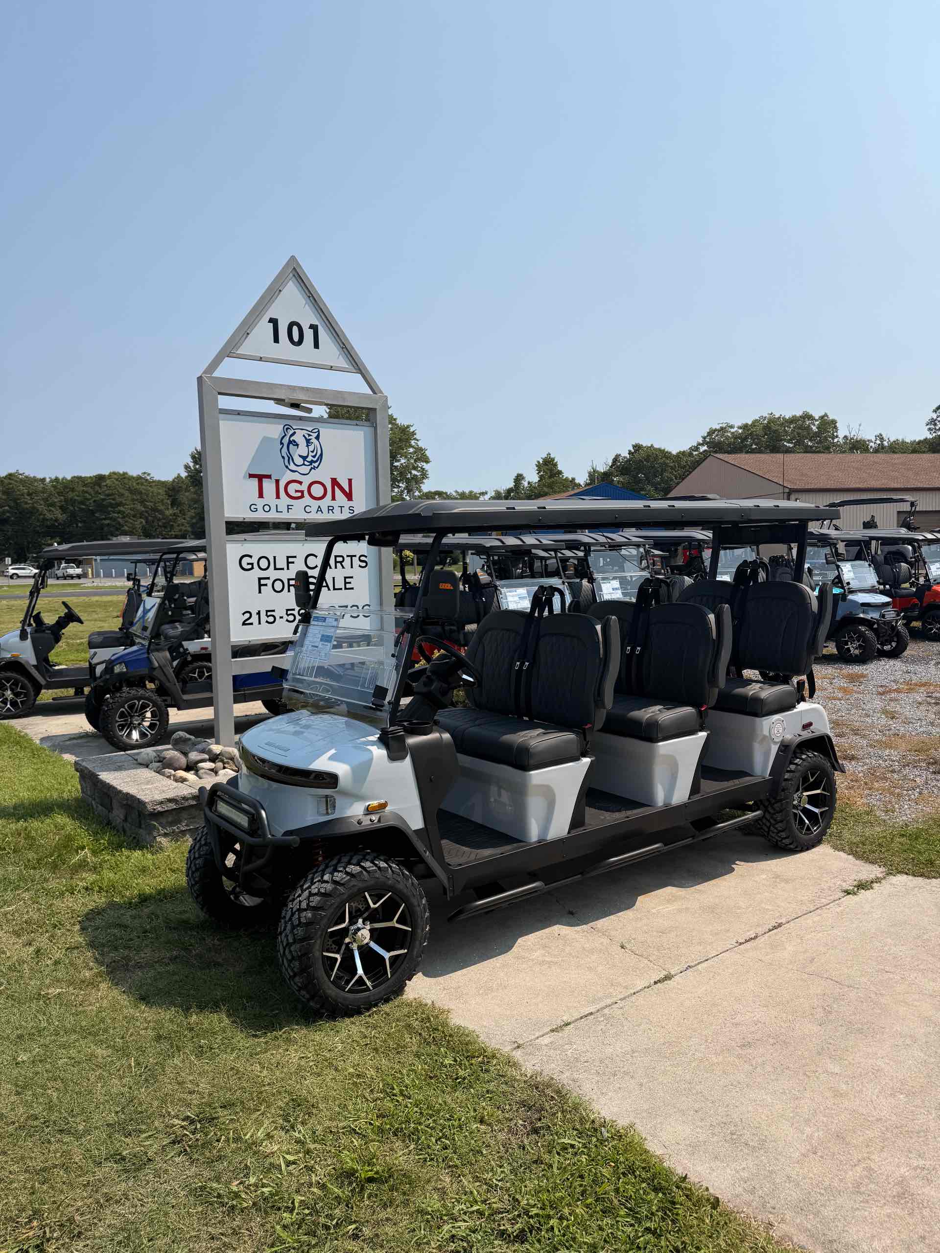 2026 Denago Rover XXL Golf Cart in White