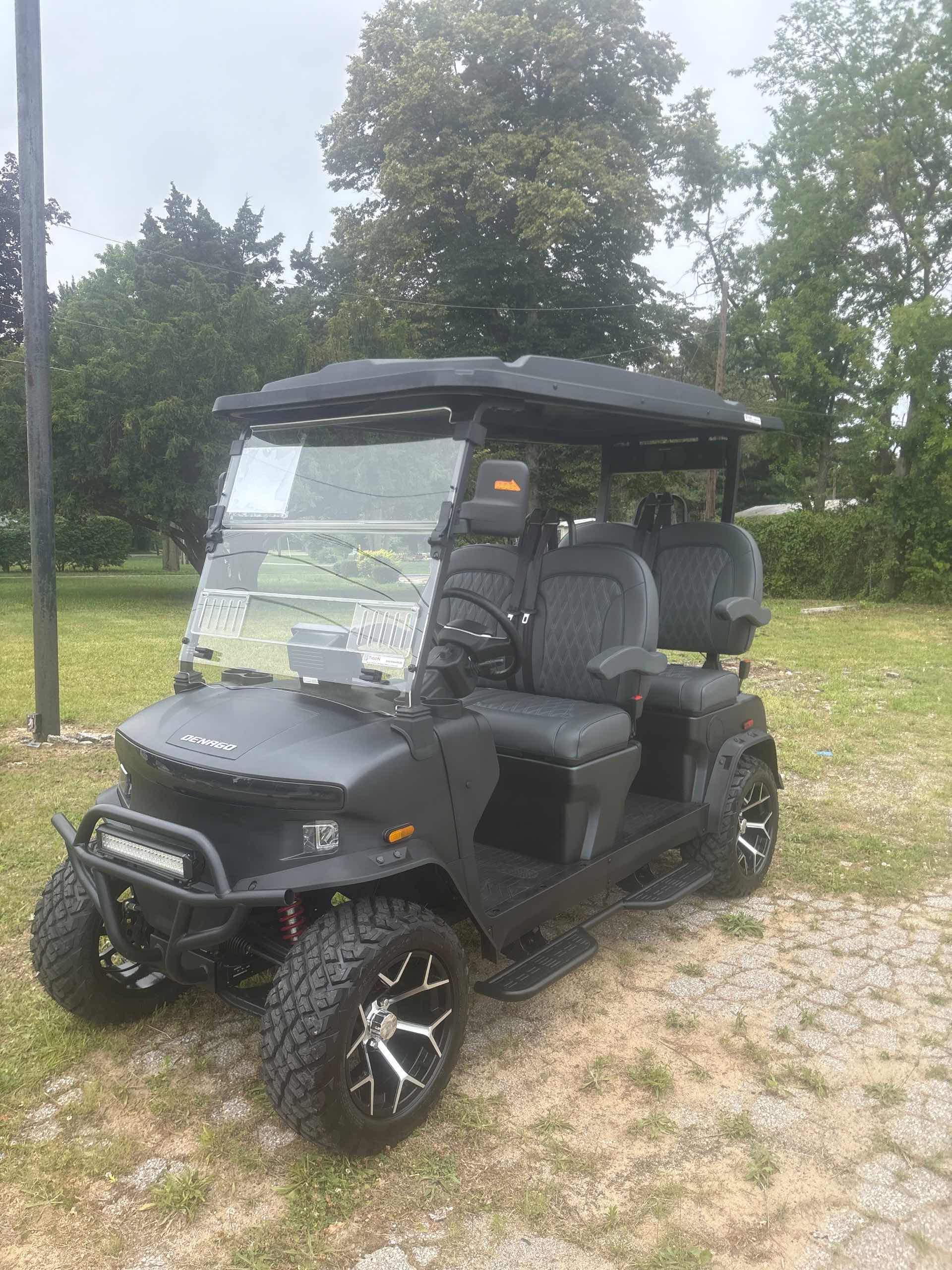 2026 Denago Rover XL Golf Cart in Matte Black