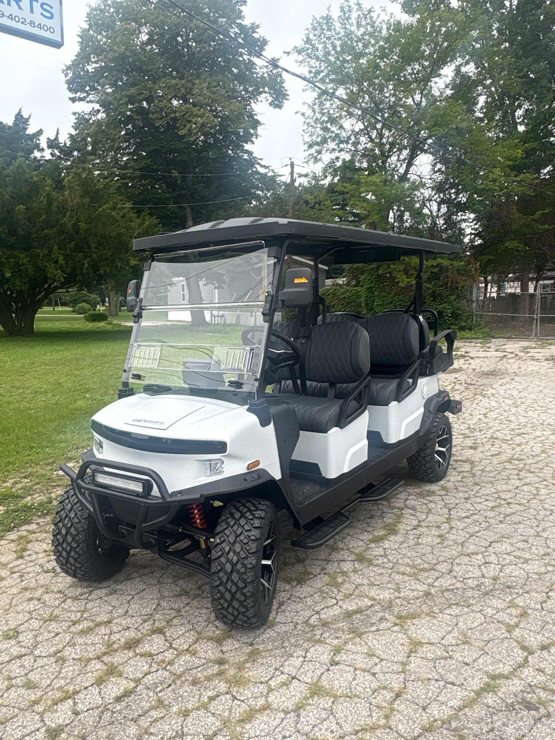 2026 Denago Rover XL6 Golf Cart in Matte White for sale at TIGON Swanton, OH