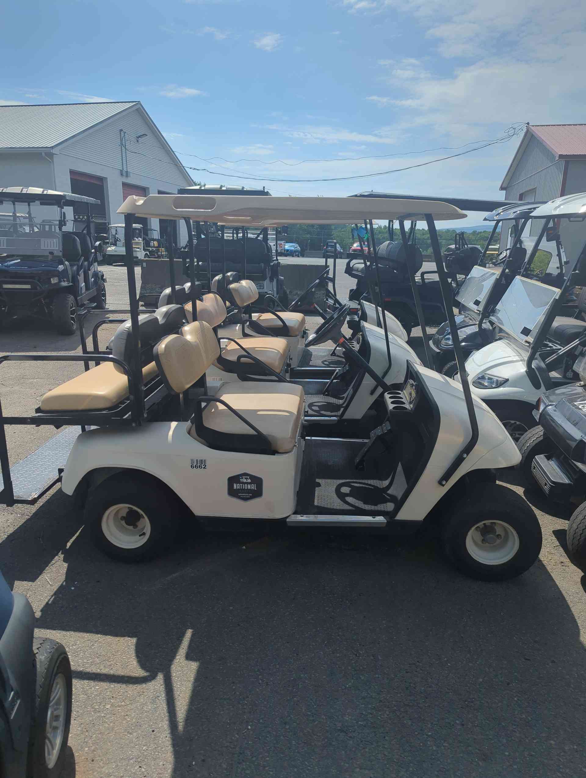 2007 EZGO TXT Golf Cart in White