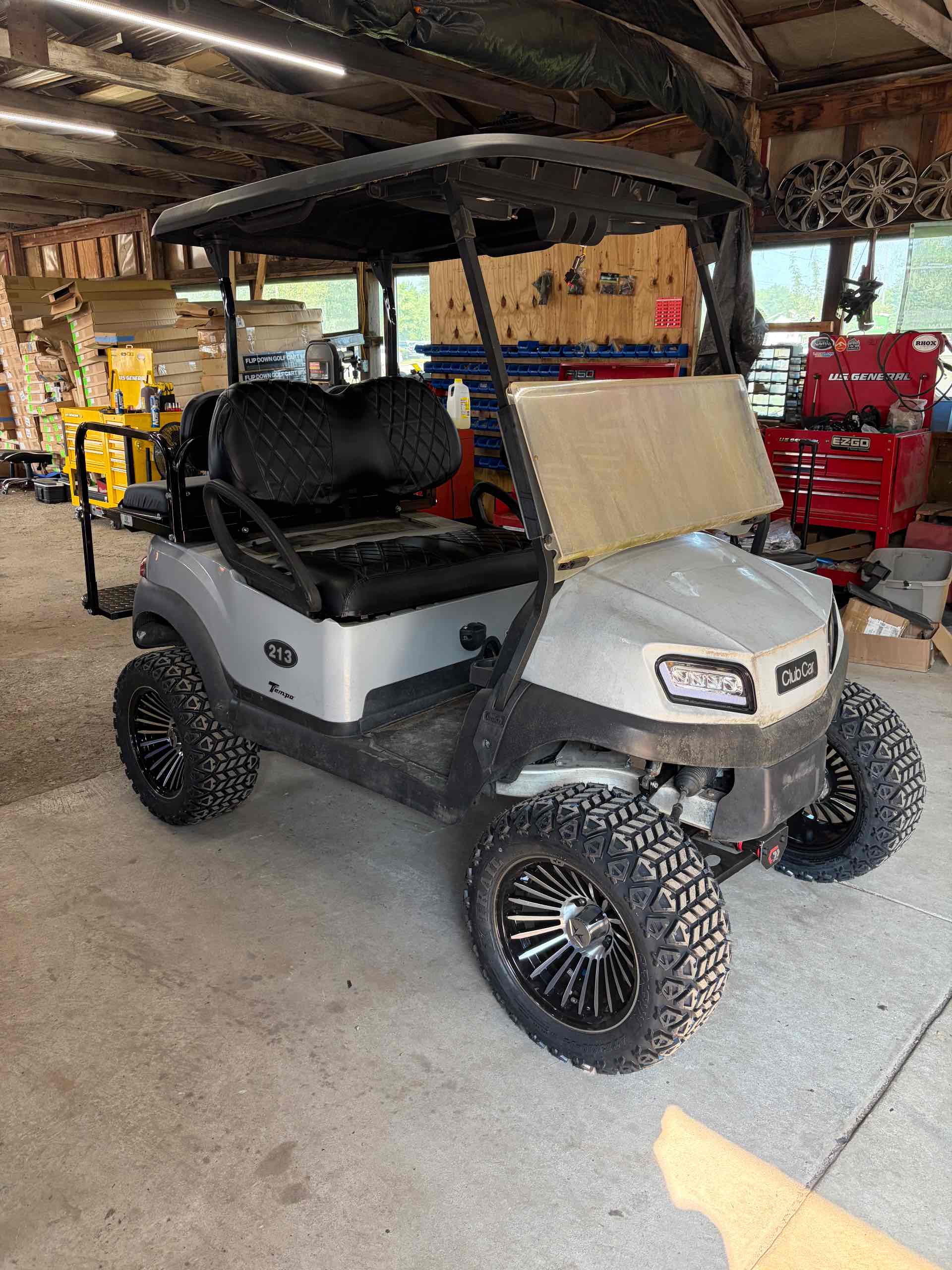 Used 2020 Club Car Tempo Golf Cart in Gray for sale at TIGON Ocean View, NJ