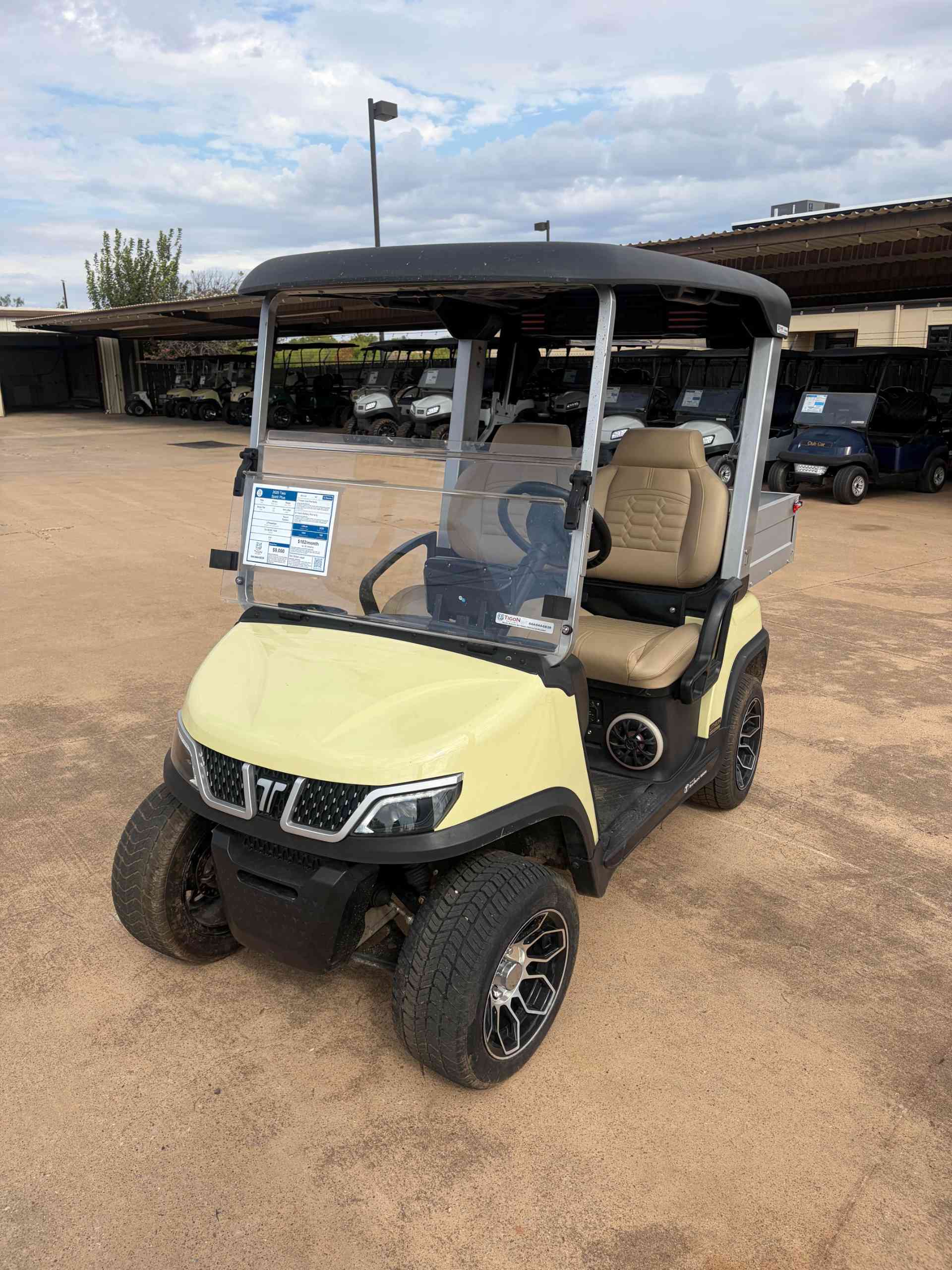 Used 2025 Tara Spirit Plus Golf Cart in Beige for sale at TIGON Wichita Falls, TX