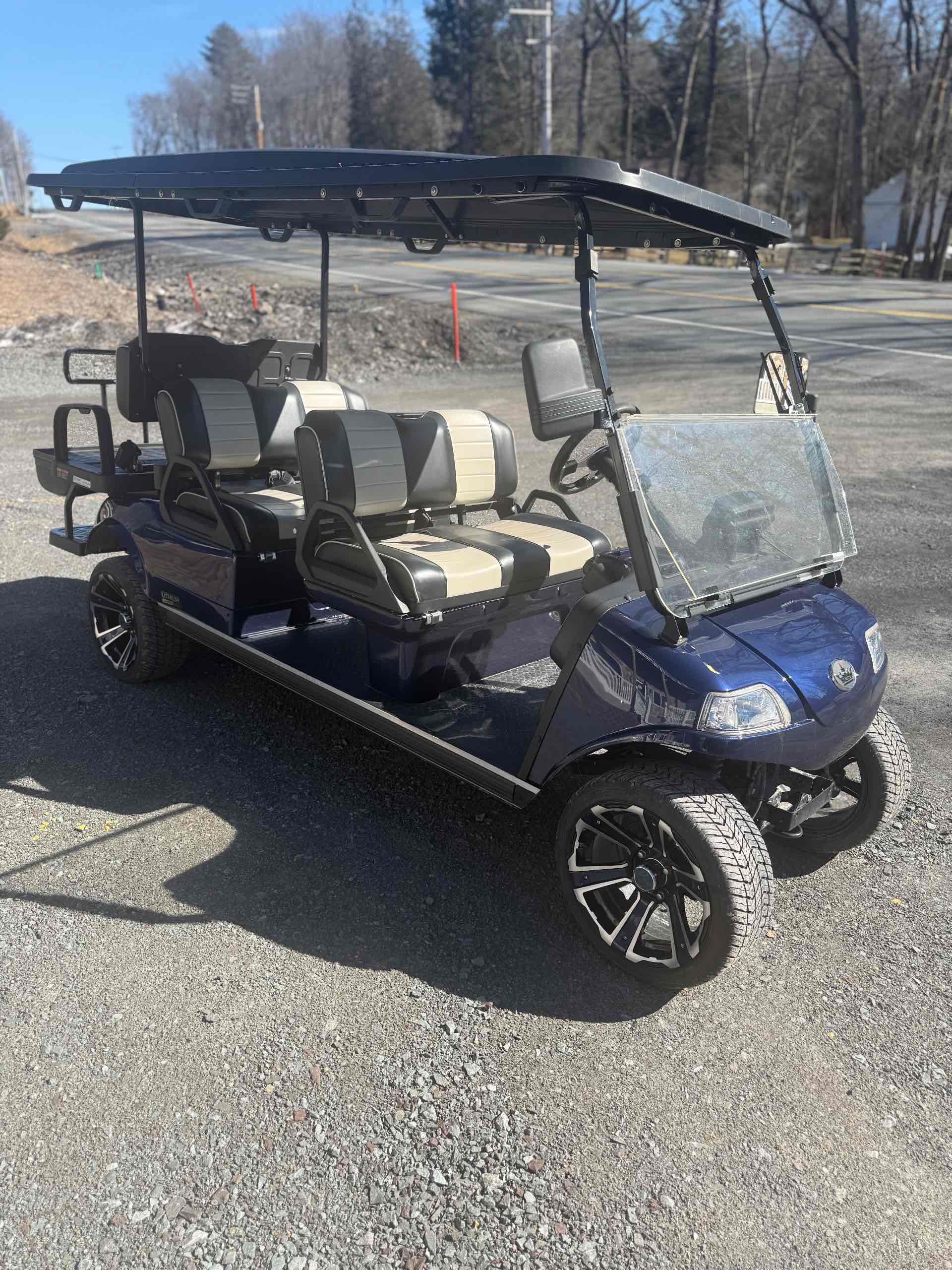 2023 Evolution Carrier 6 PLUS Golf Cart in Mediterranean Blue