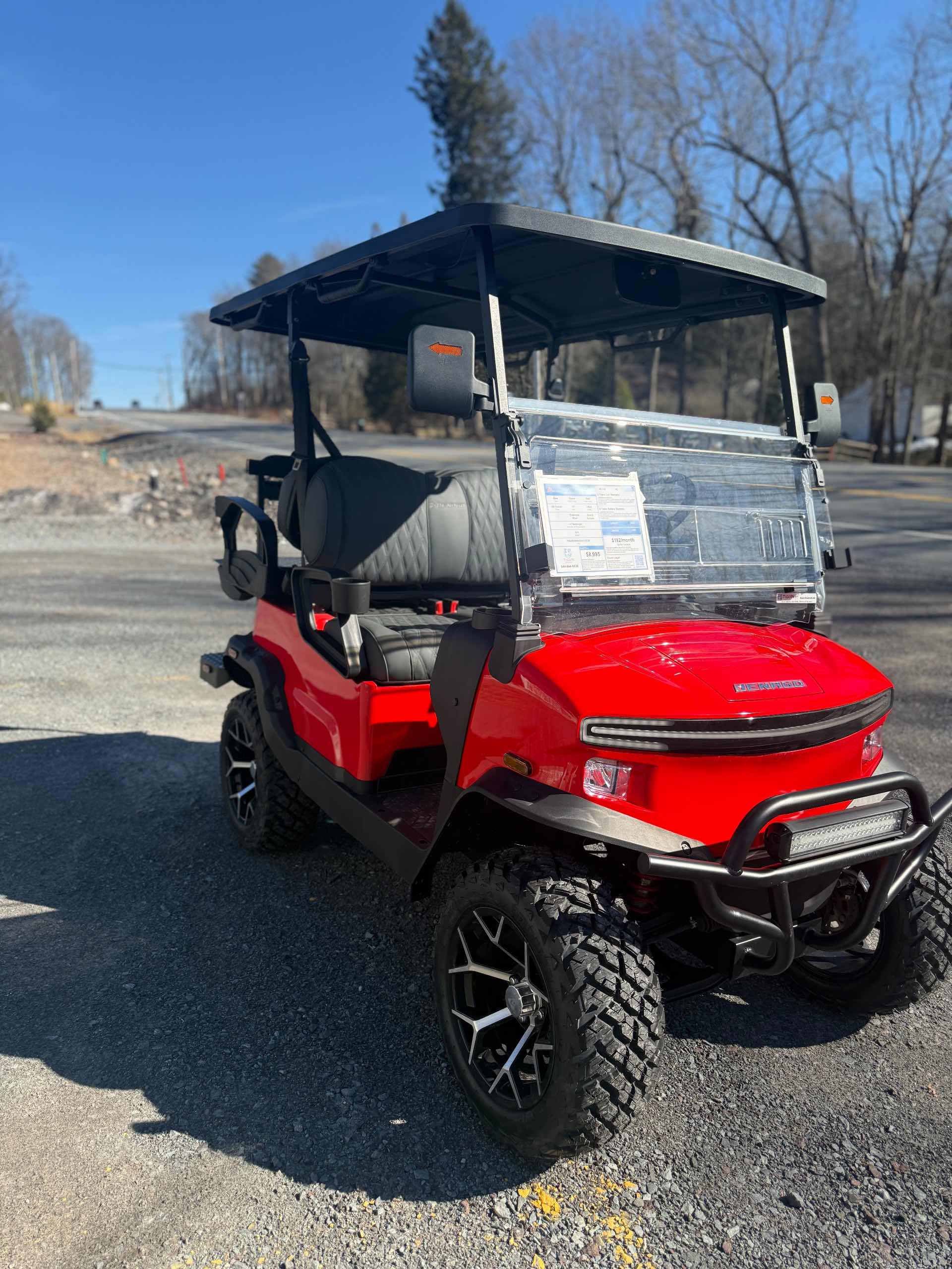2026 Denago Nomad XL Golf Cart in Red