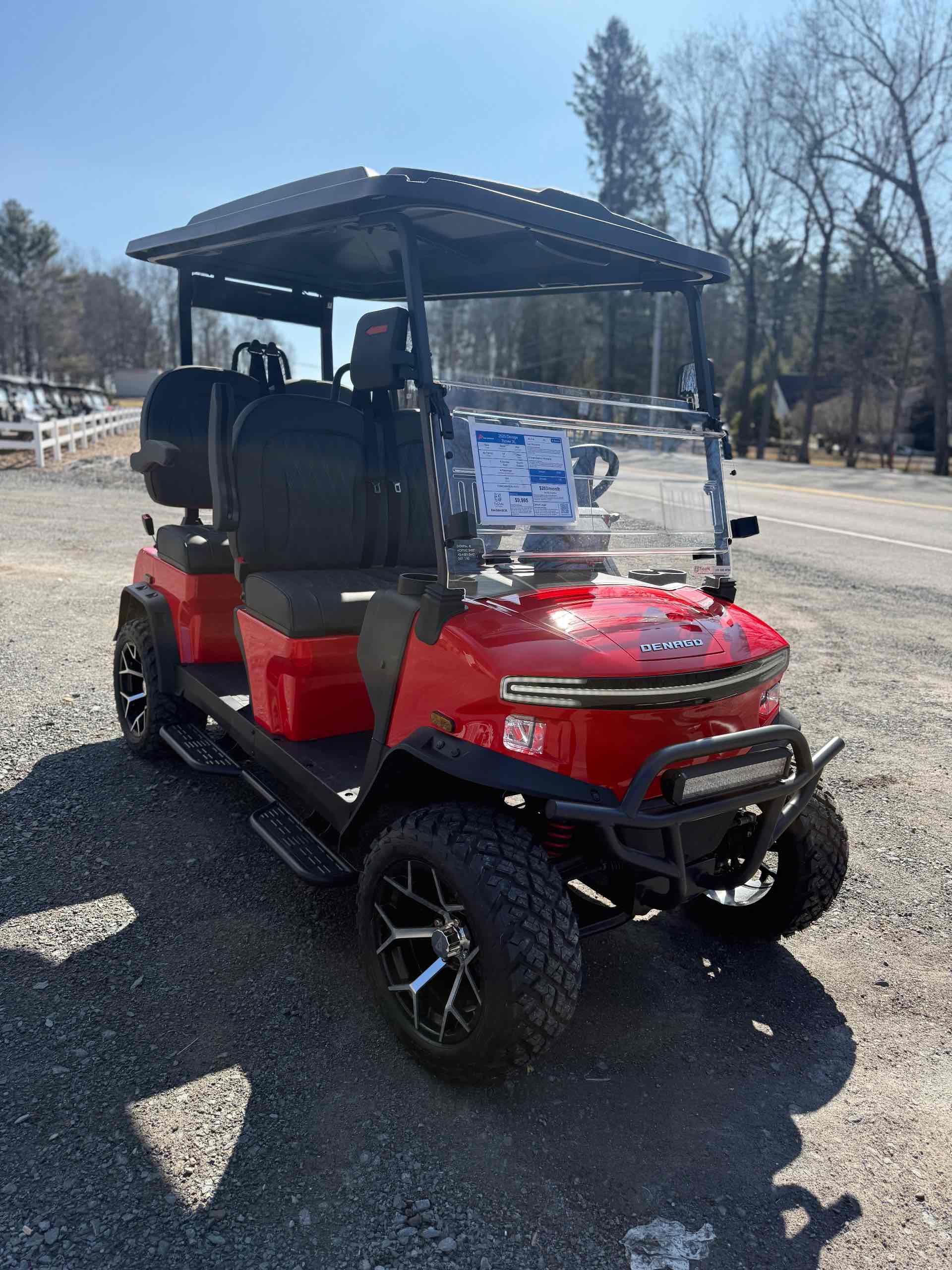 2026 Denago Rover XL Golf Cart in Red