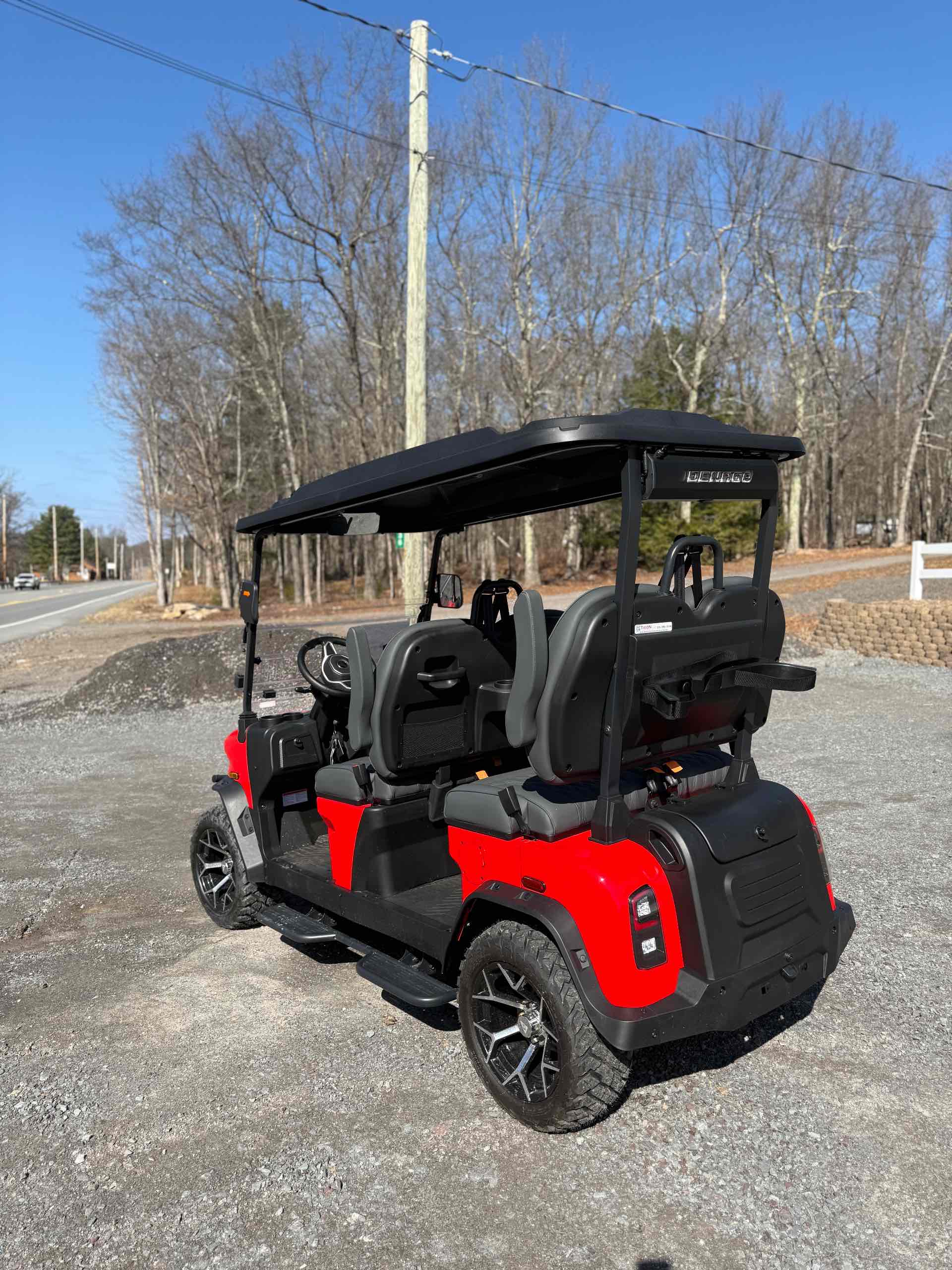 2026 Denago Rover XL Red golf cart in Red — photo 3 of 4, Long Pond, PA
