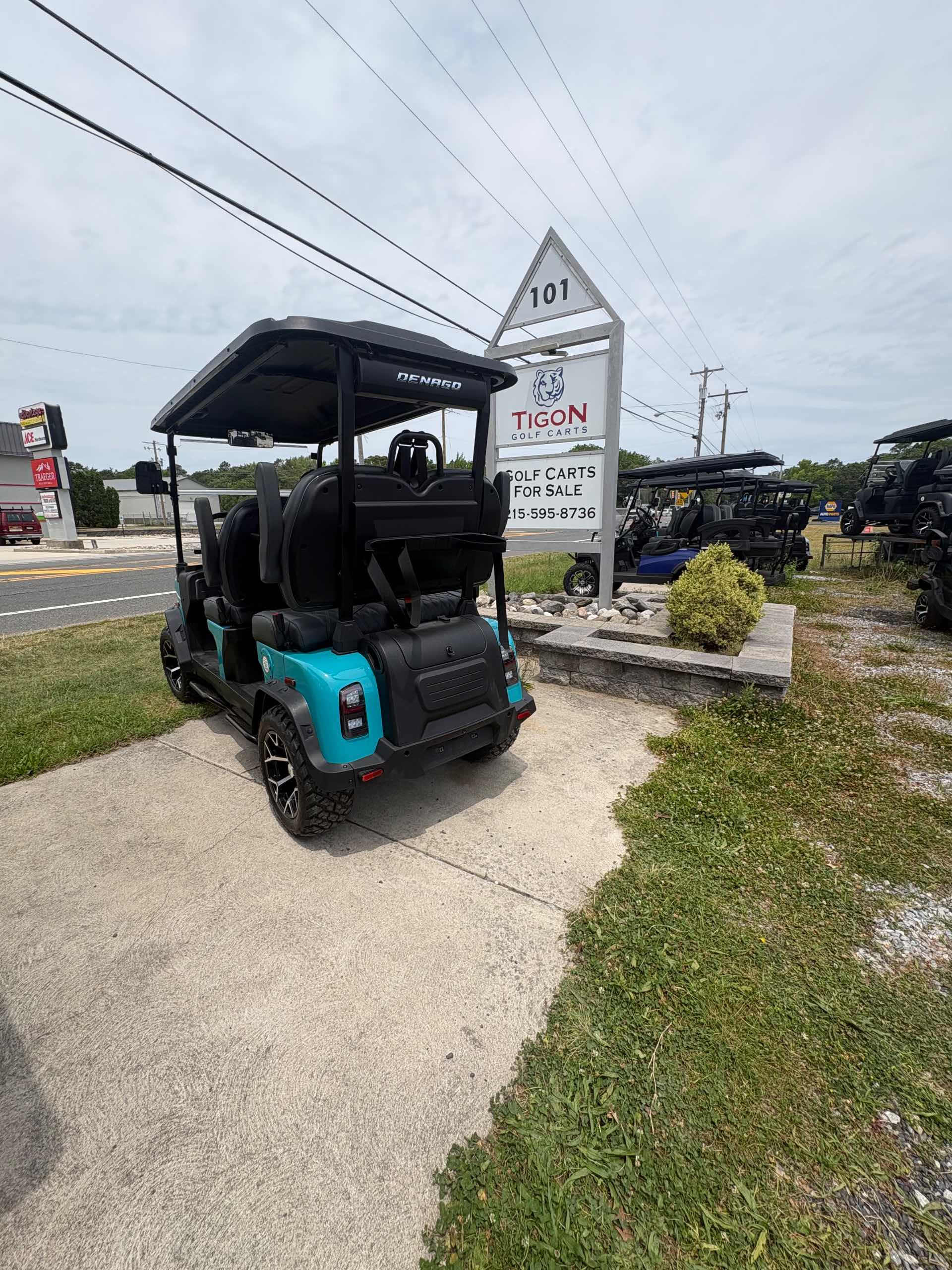 2026 Denago Rover XL Golf Cart in Aqua
