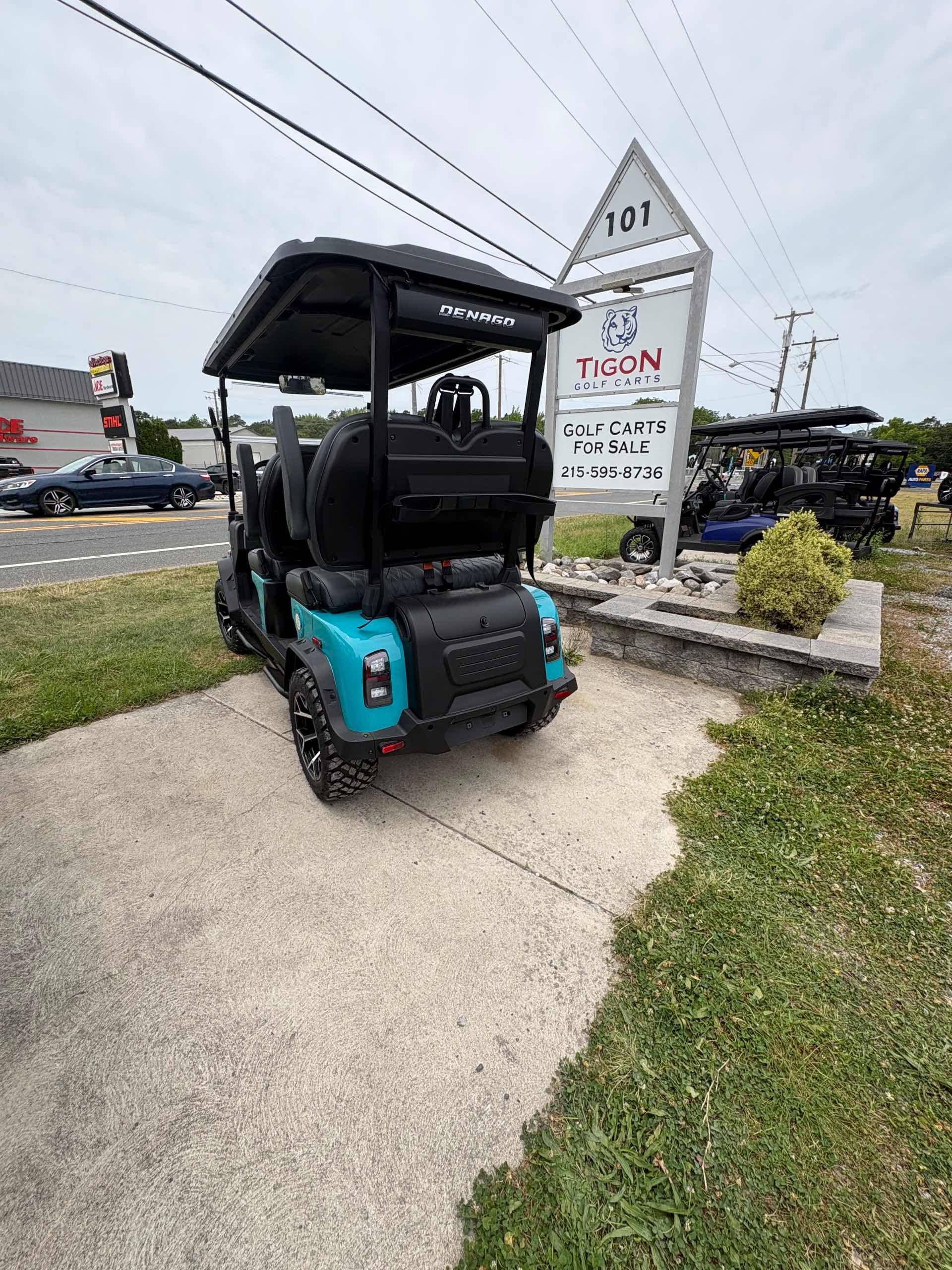 2026 Denago Rover XL Golf Cart in Aqua