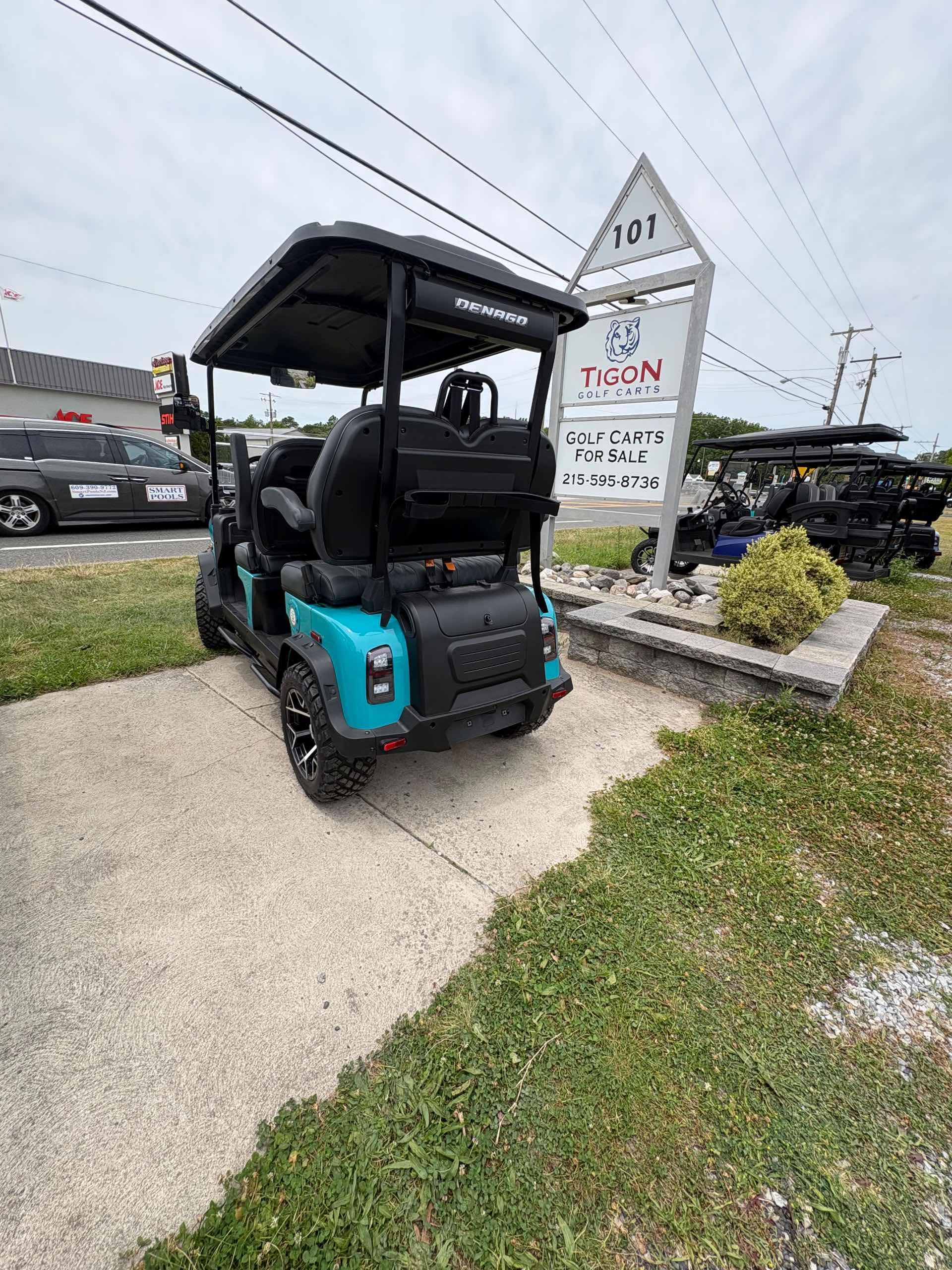 2026 Denago Rover XL Golf Cart in Aqua