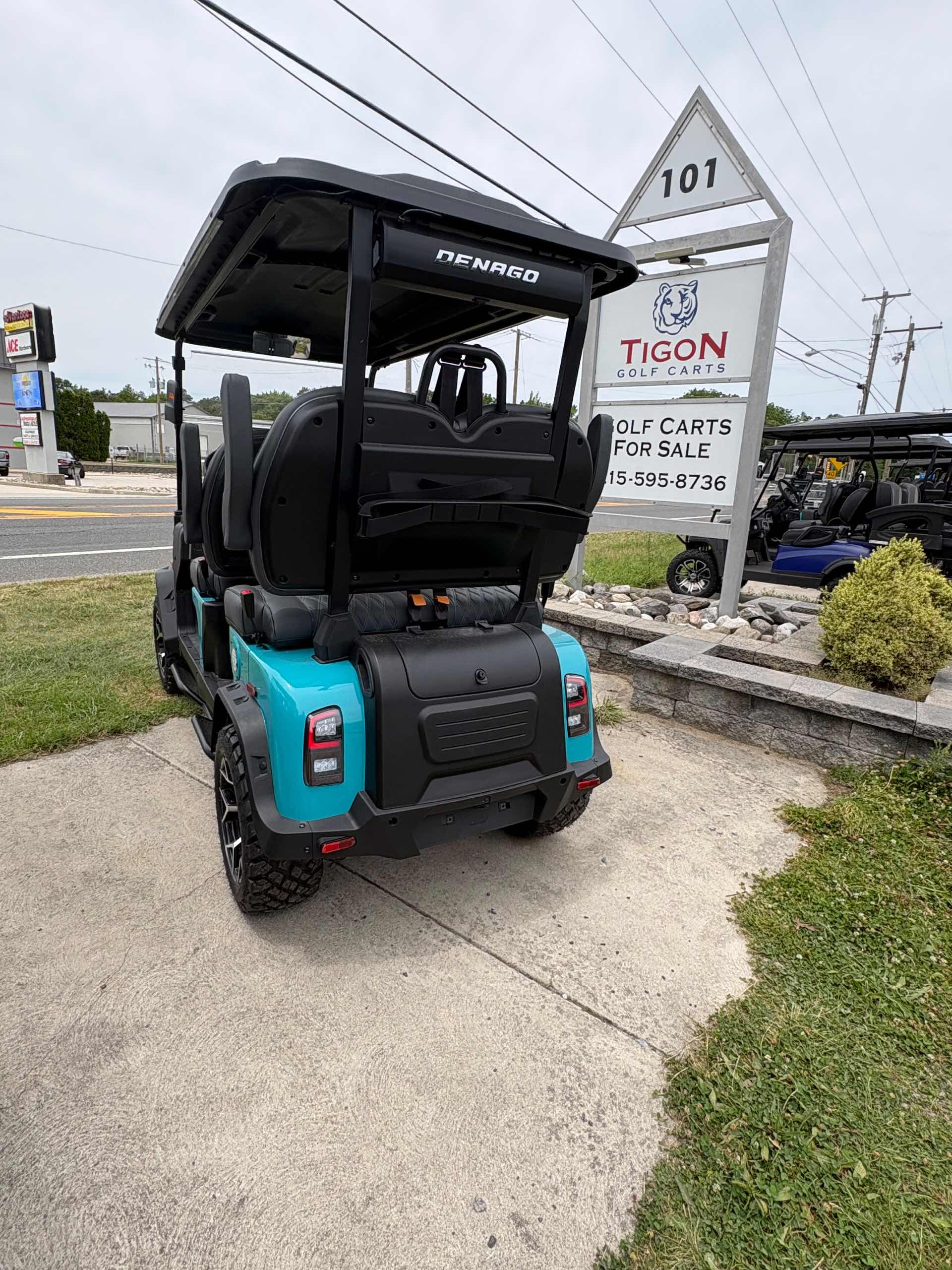 2026 Denago Rover XL Golf Cart in Aqua