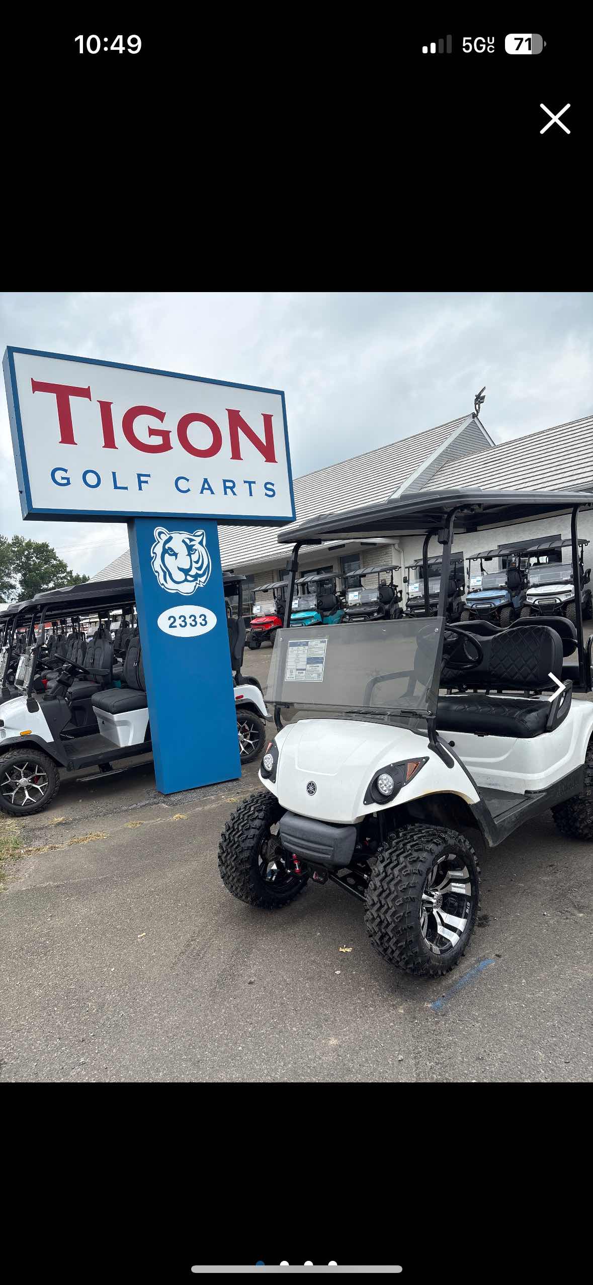 2013 Yamaha G29 White golf cart in White — photo 4 of 4, Dover, DE