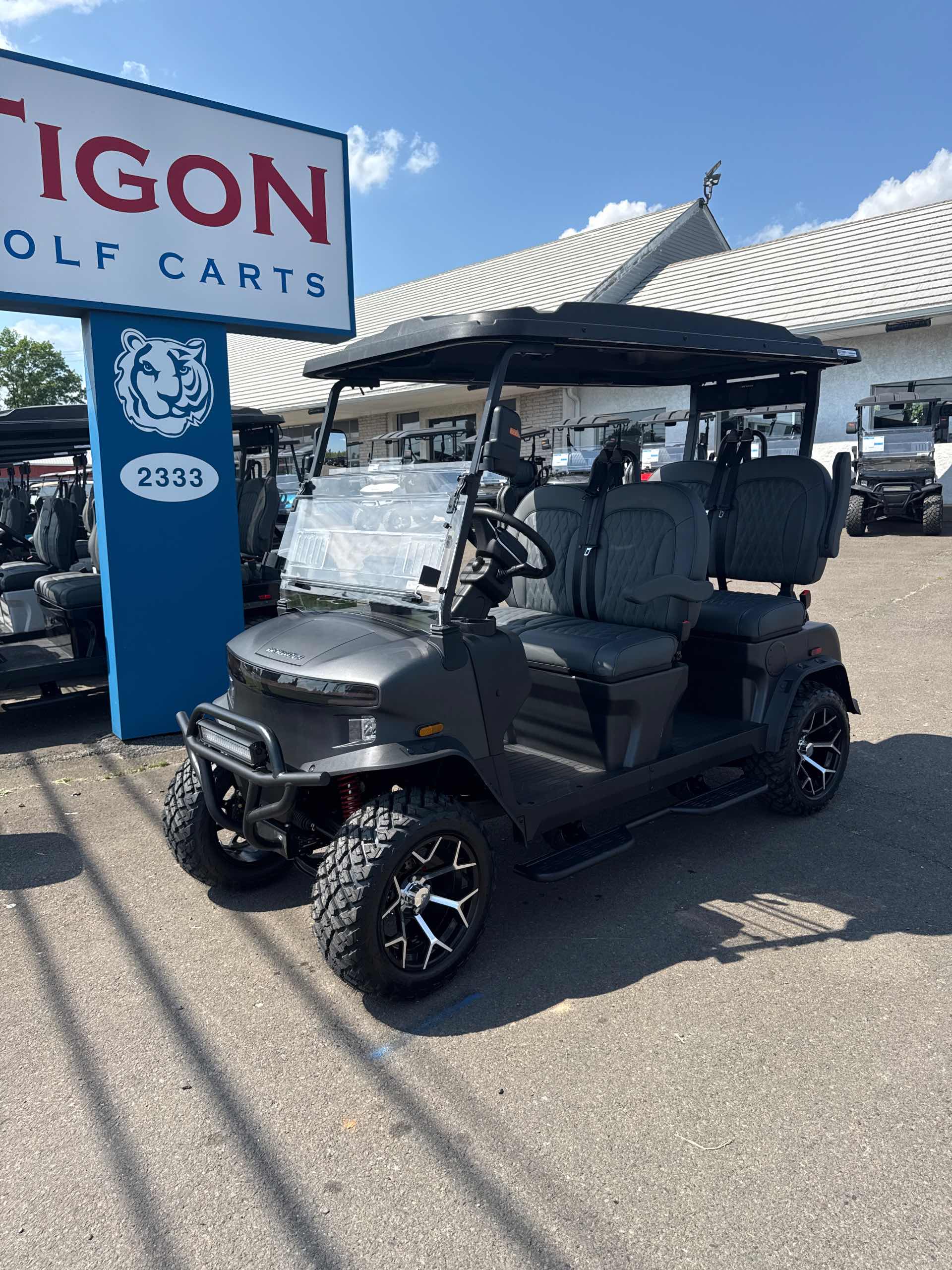 2026 Denago Rover XL Golf Cart in Matte Black