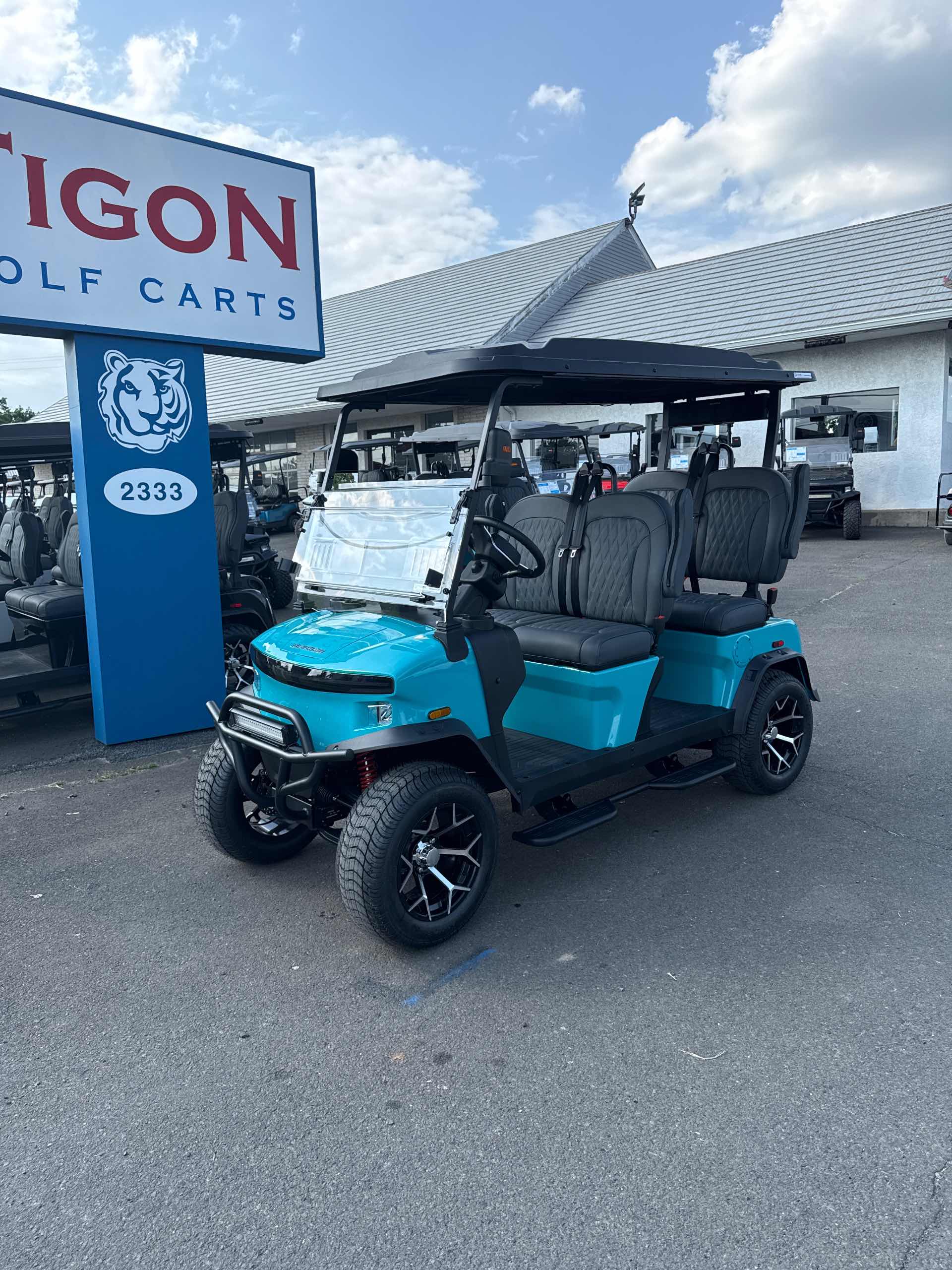 2026 Denago Rover XL Golf Cart in Aqua