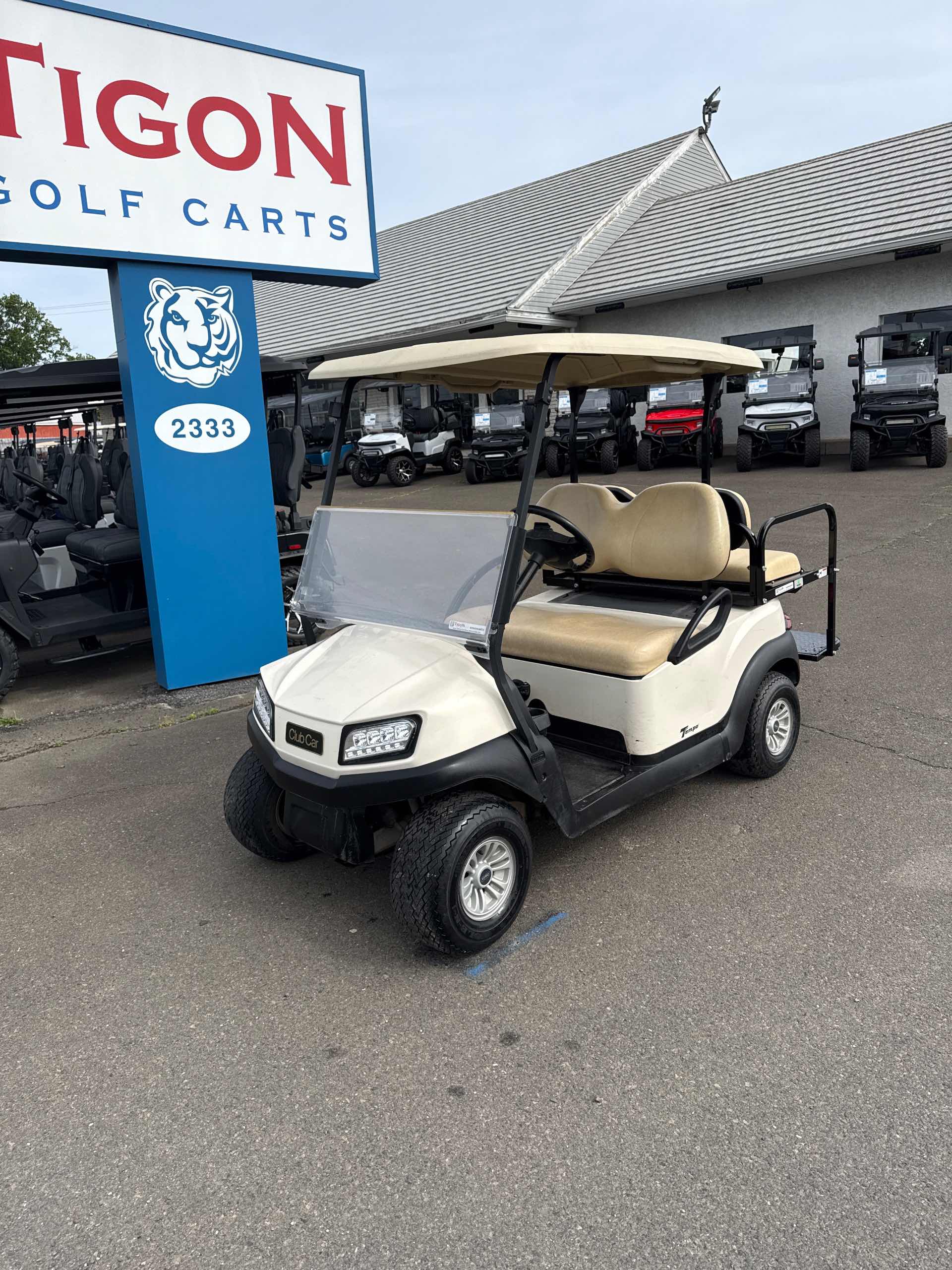 2018 Club Car Tempo Golf Cart in White