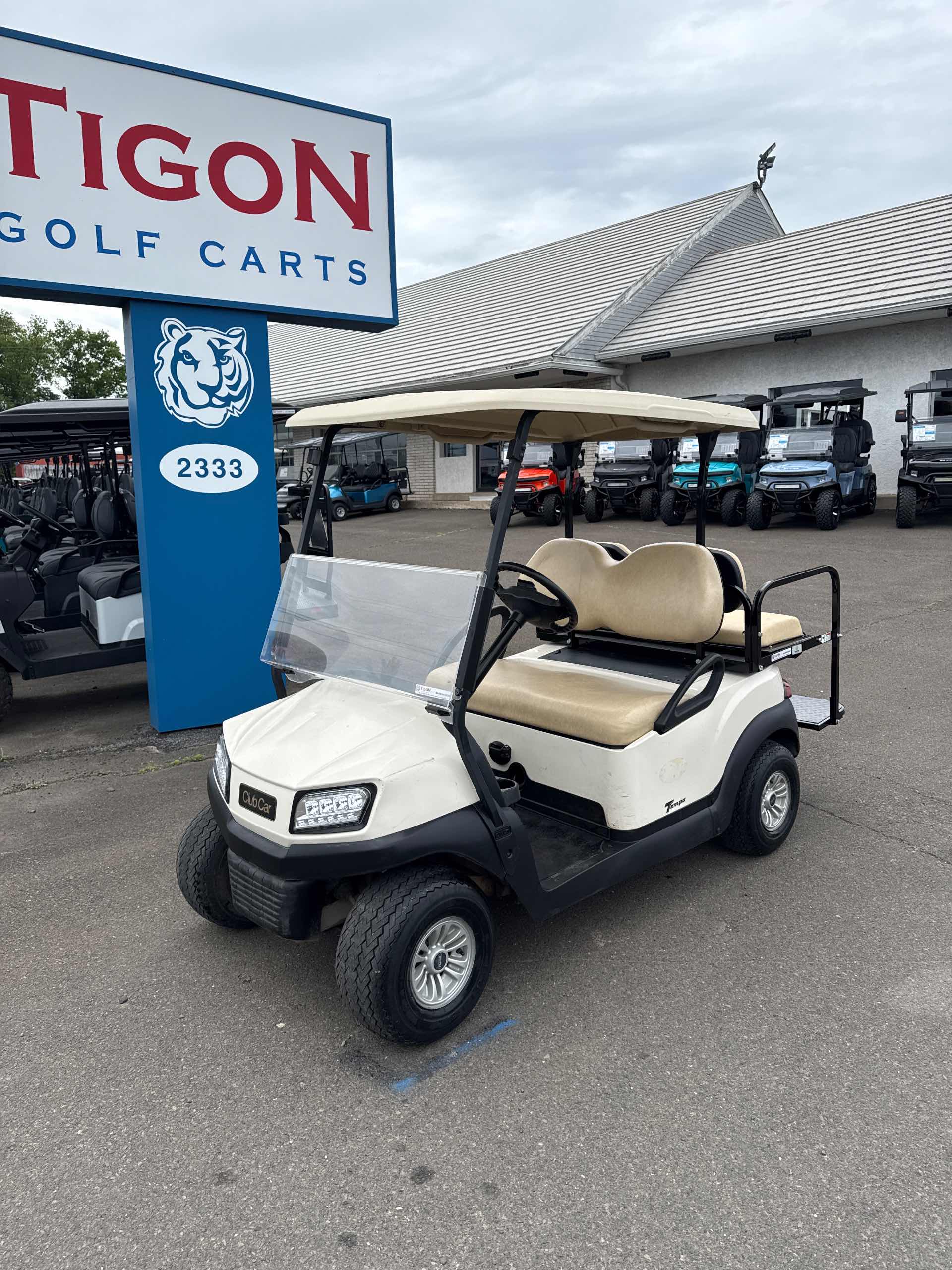 2018 Club Car Tempo Golf Cart in White