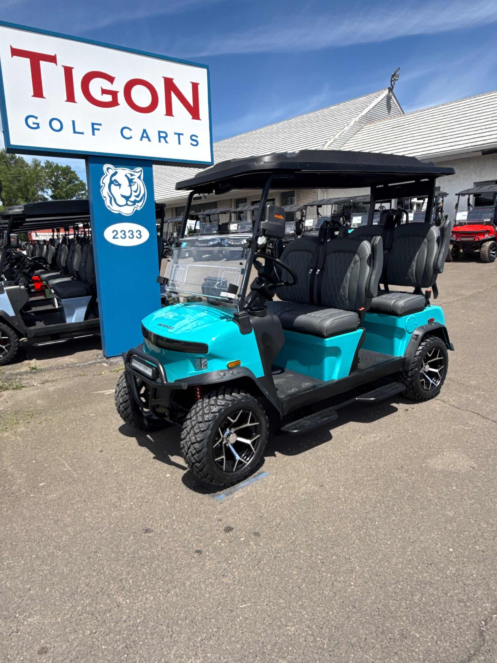 2026 Denago Rover XL Golf Cart in Aqua