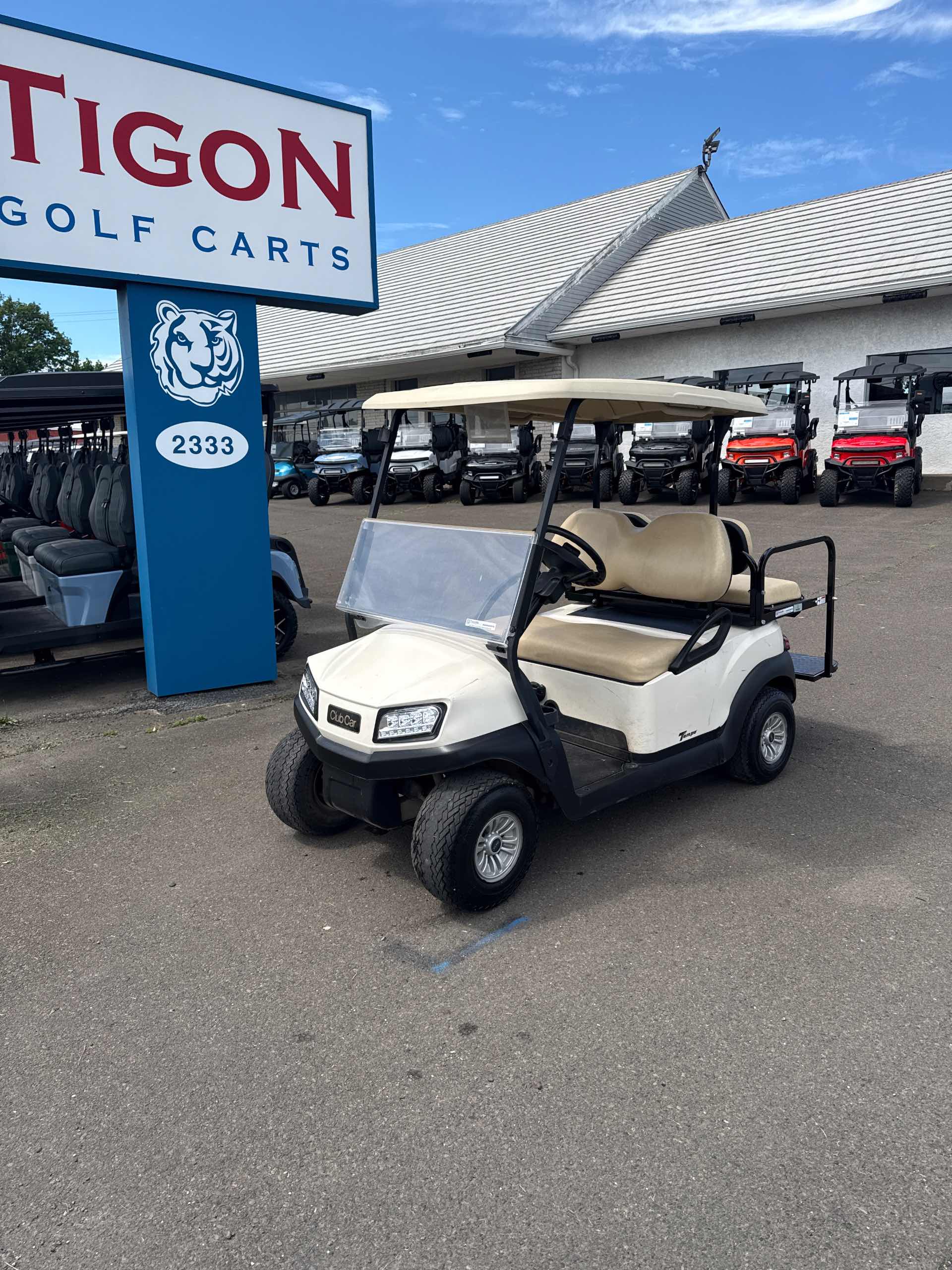 2018 Club Car Tempo Golf Cart in Beige