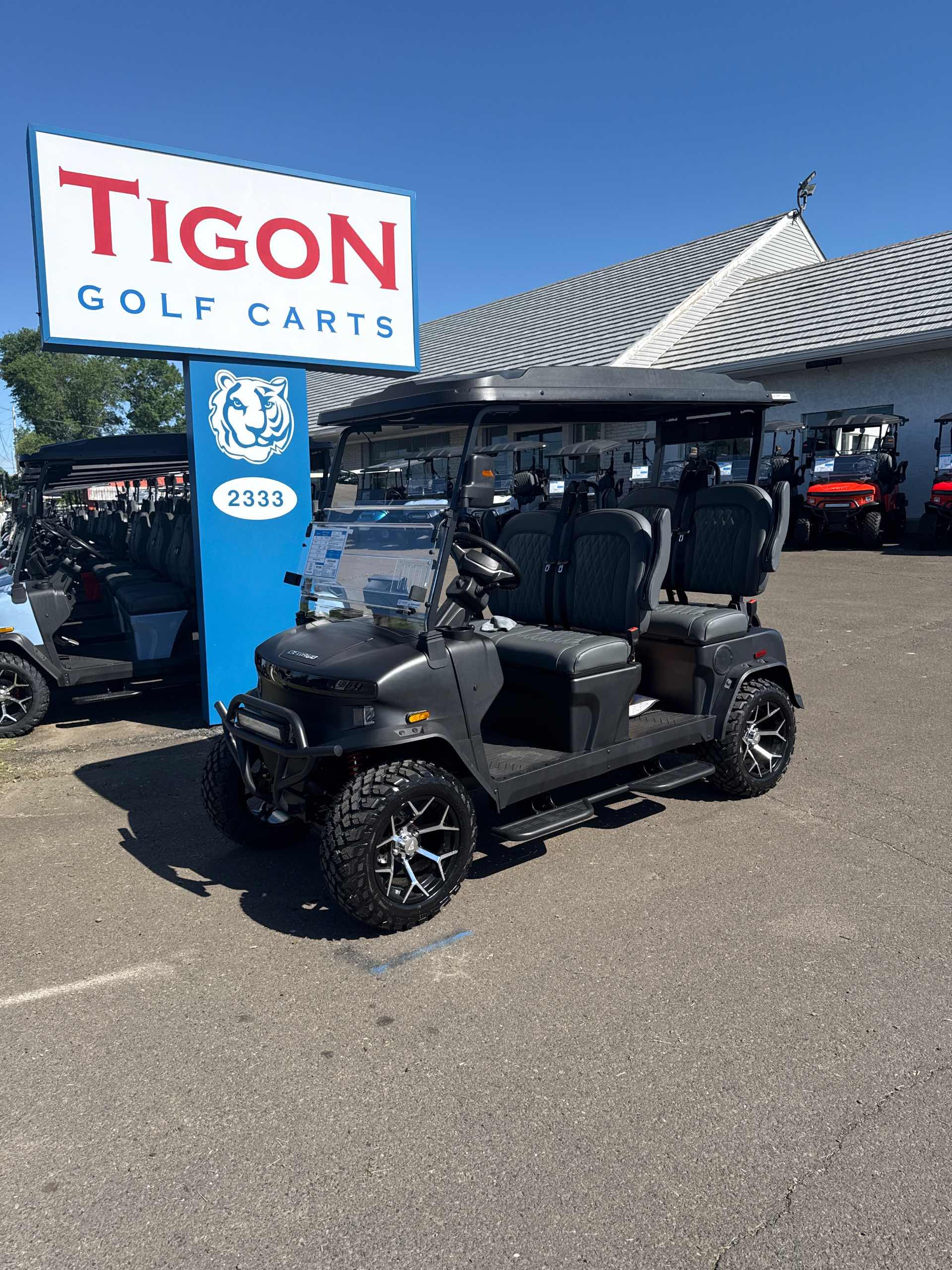 2026 Denago Rover XL Golf Cart in Matte Black