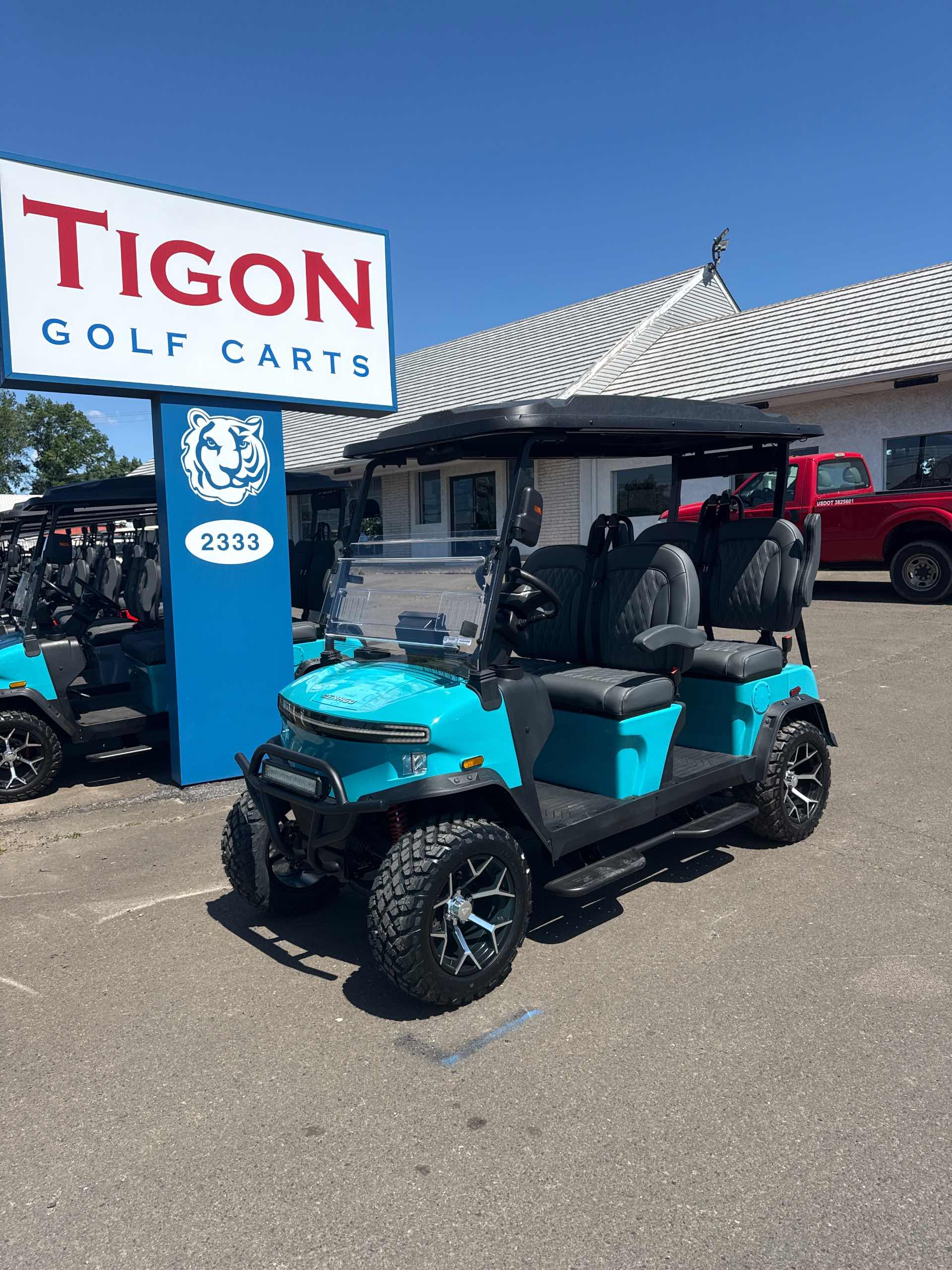 2026 Denago Rover XL Golf Cart in Aqua