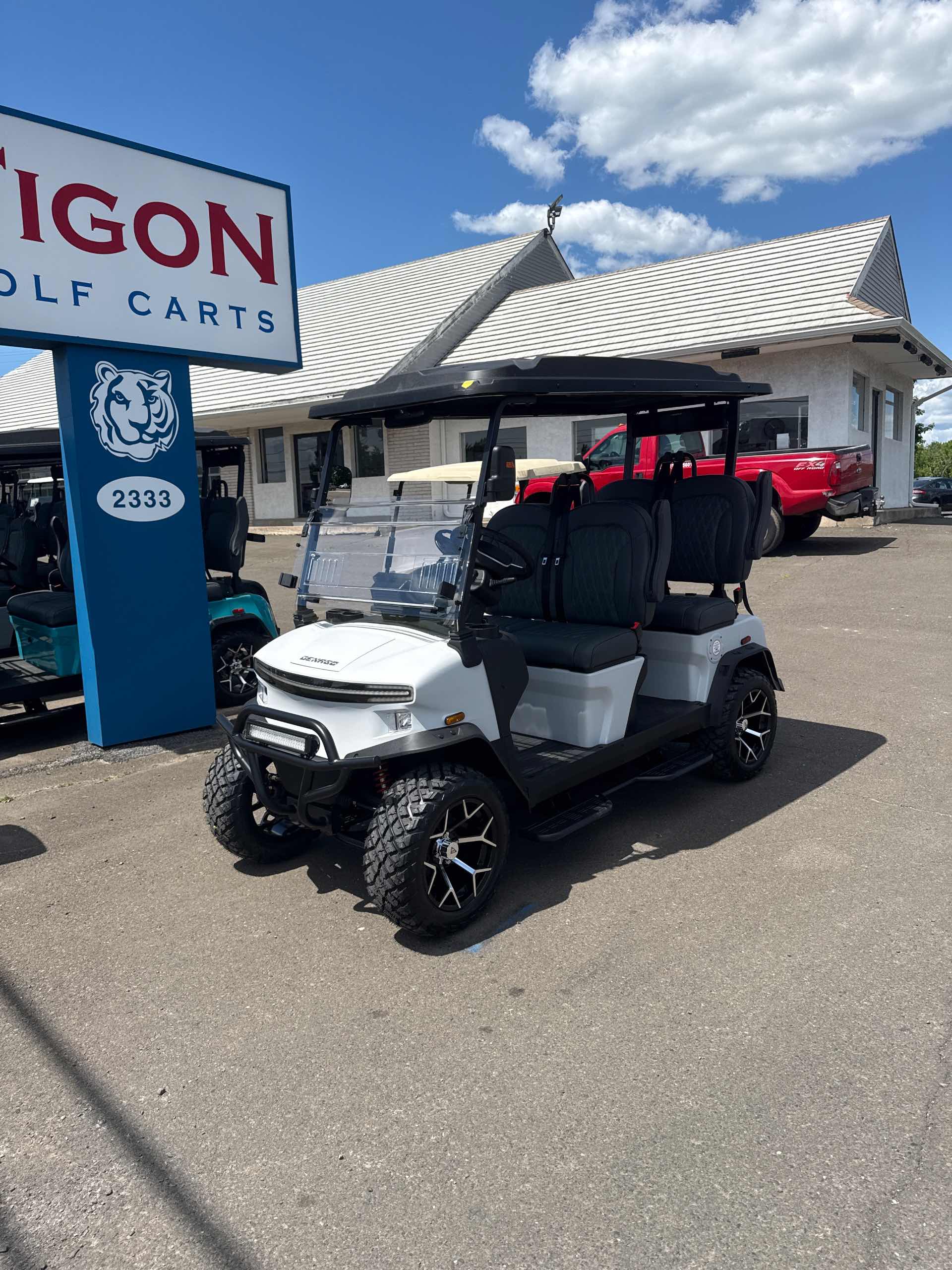 2026 Denago Rover XL Golf Cart in Matte White