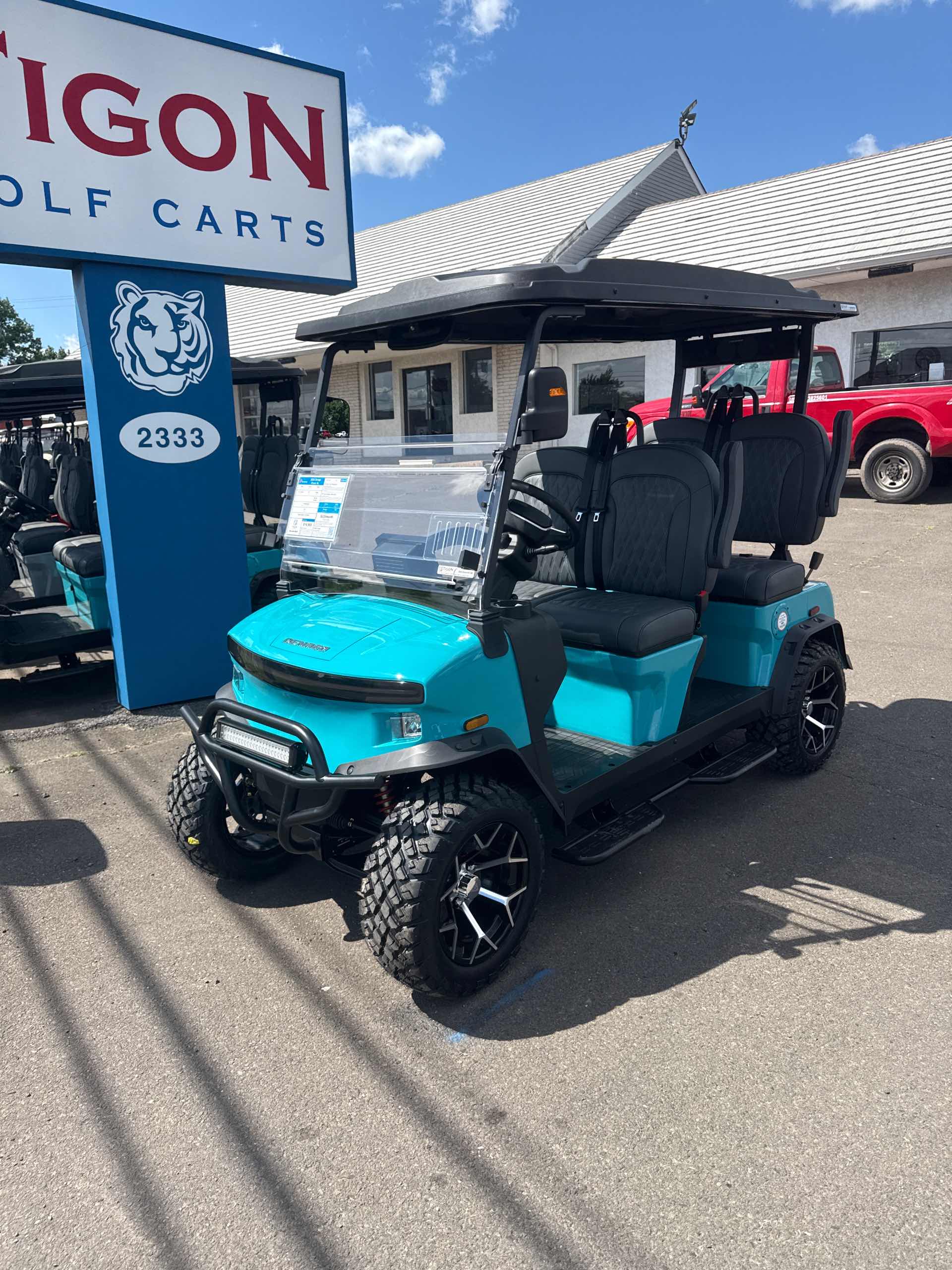 2026 Denago Rover XL Golf Cart in Aqua