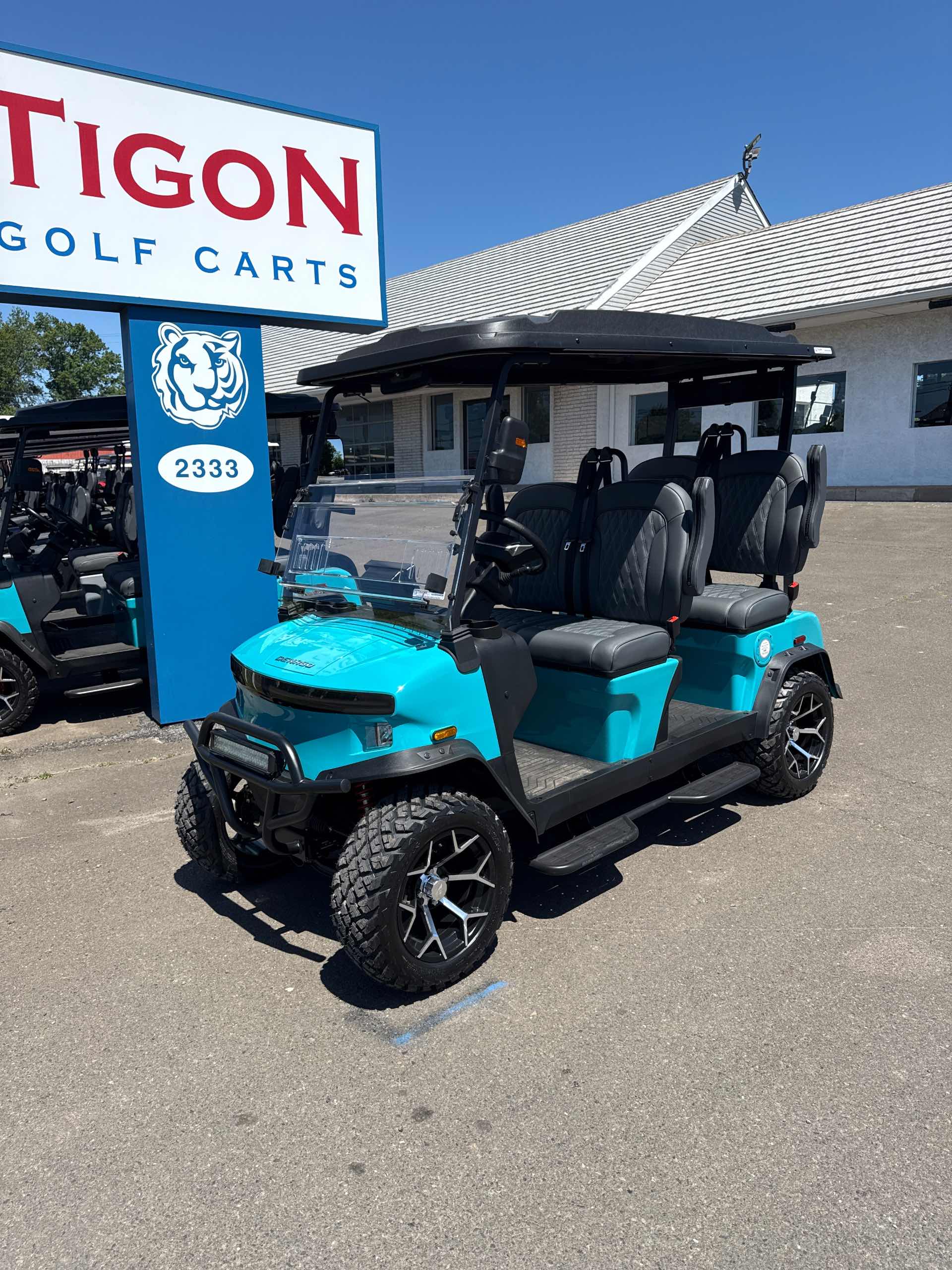 2026 Denago Rover XL Golf Cart in Aqua