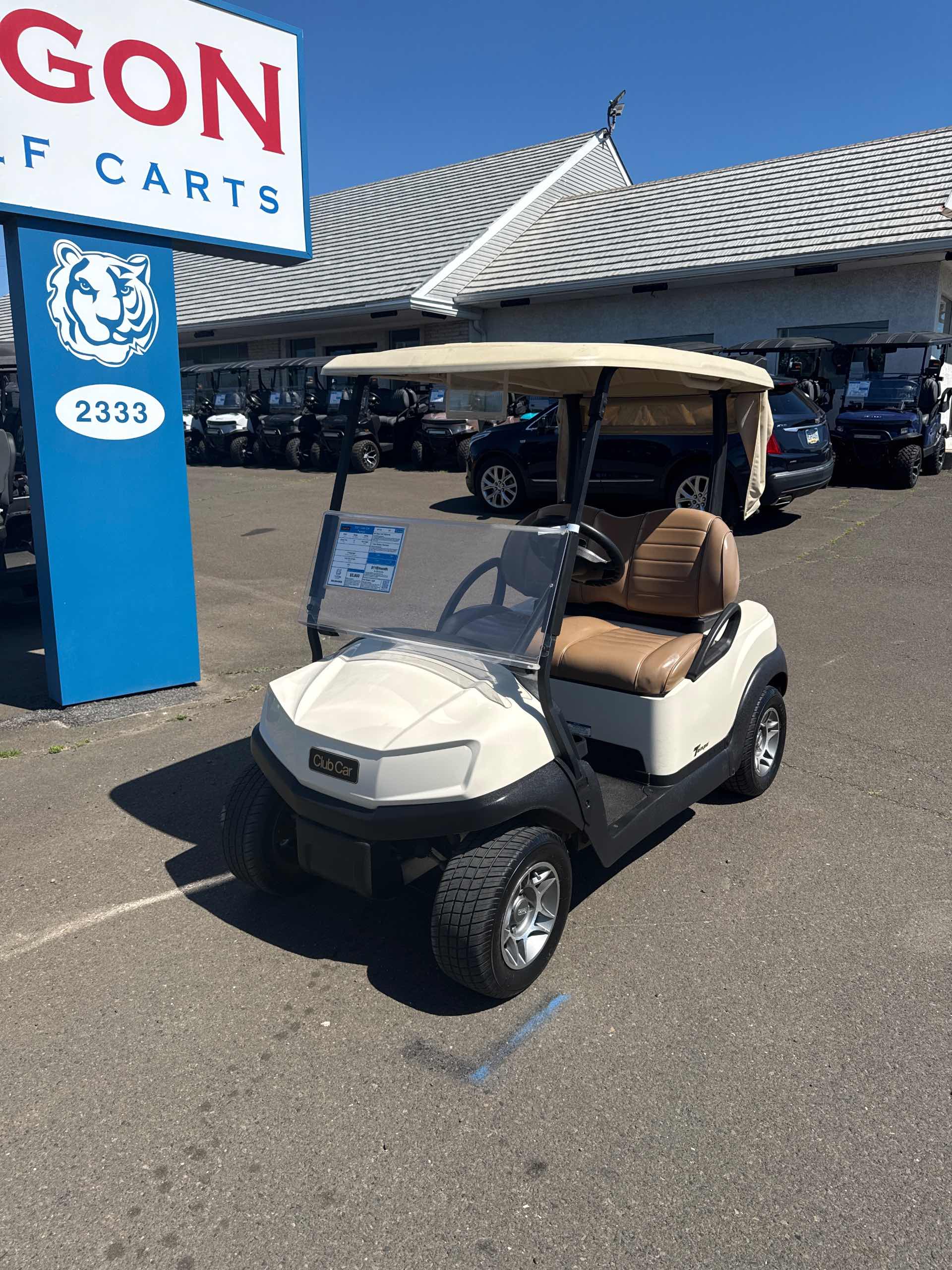 2021 Club Car Tempo Golf Cart in White
