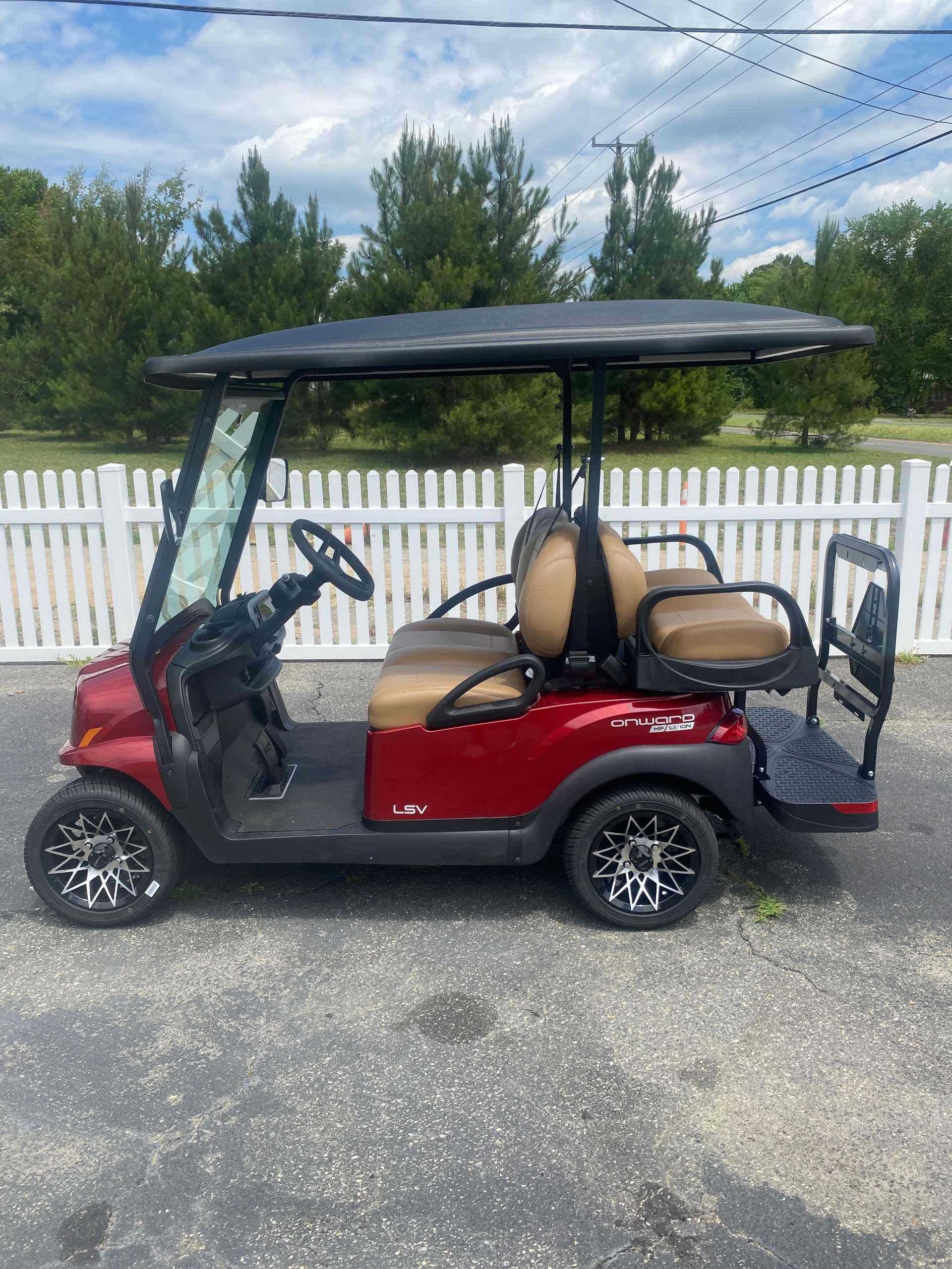 2027 Club Car Onward 4 Passenger (2+2) LSV Candy Apple Red image 3