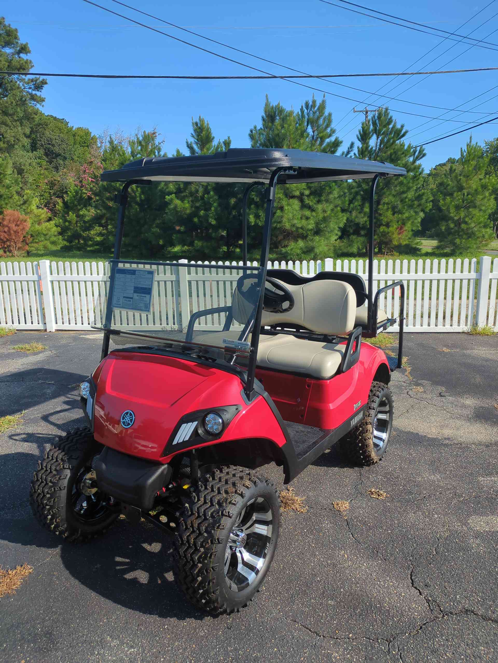 2027 Yamaha Drive 2 Golf Cart in Red for sale at TIGON Gloucester Point, VA