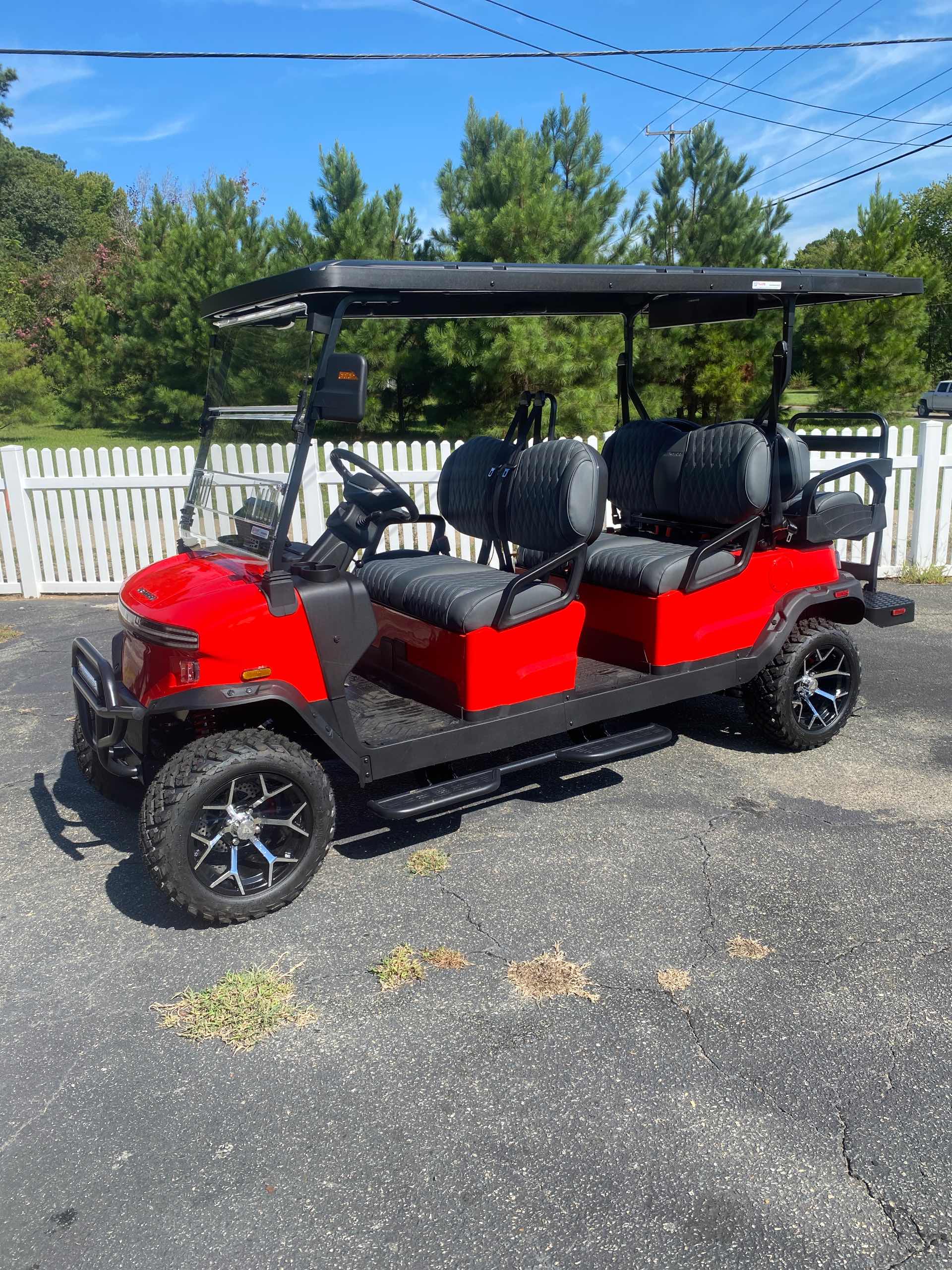 2026 Denago Rover XL6 Scarlet golf cart for sale in Gloucester Point, VA — July 4th Golf Cart Sales Event