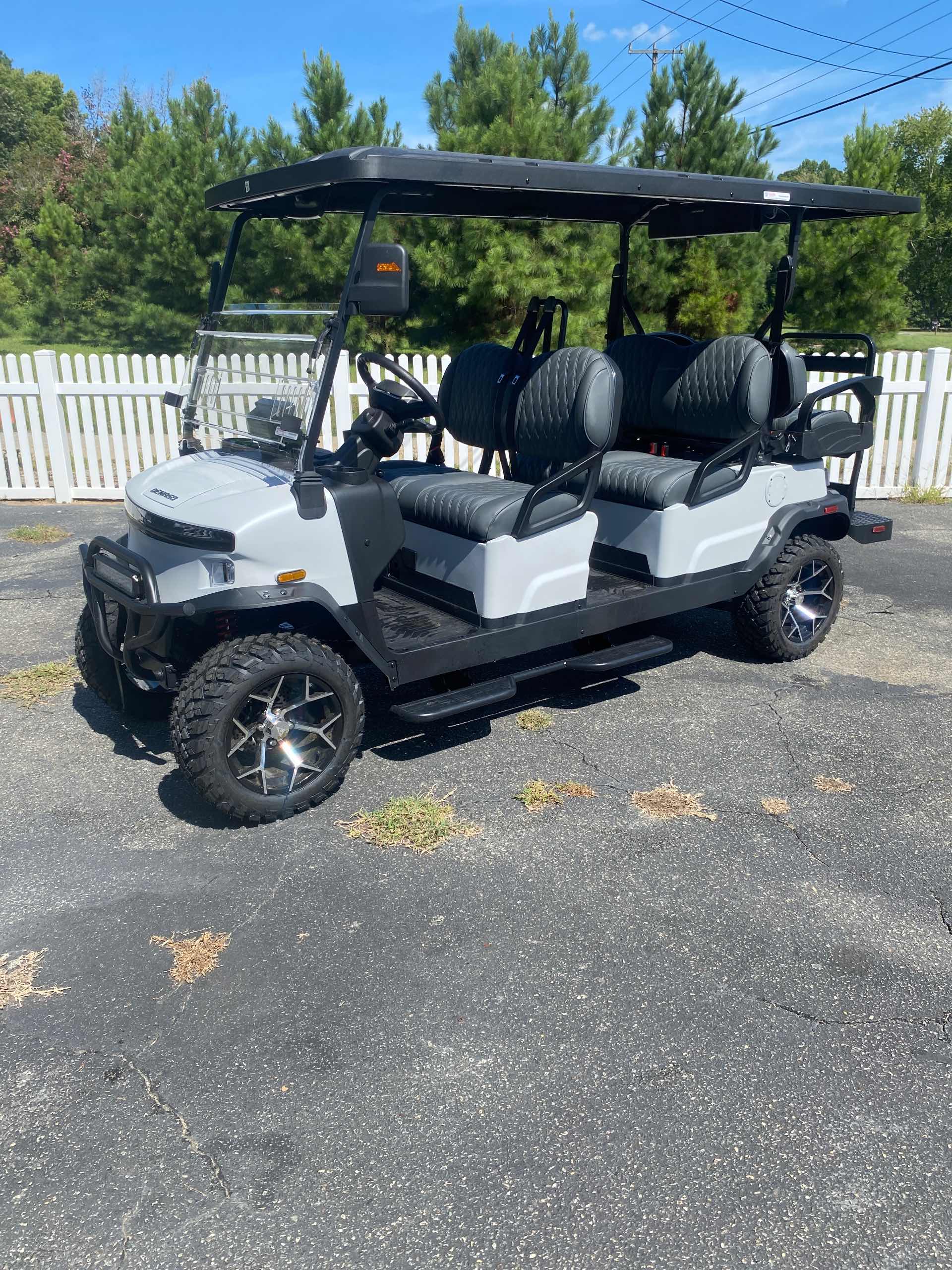 2026 Denago Rover XL6 Matte White golf cart for sale in Gloucester Point, VA — July 4th Golf Cart Sales Event