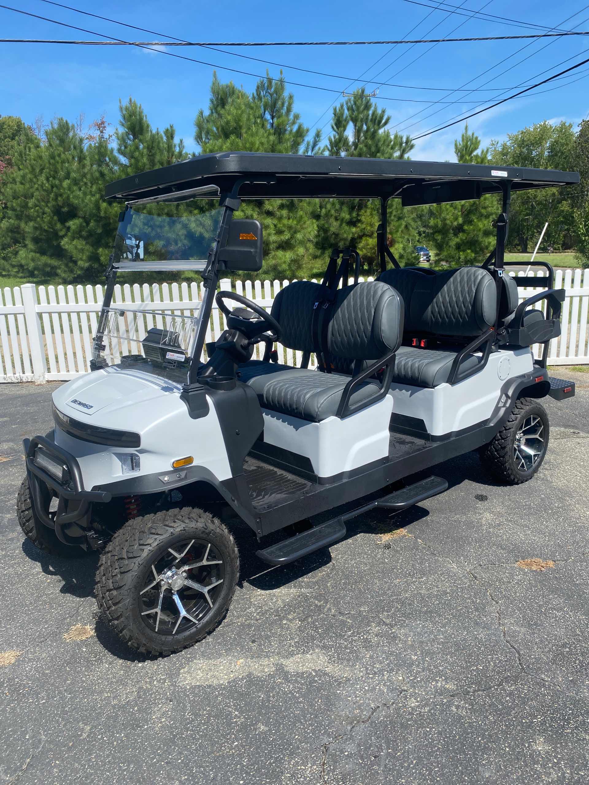 2026 Denago Rover XL6 Matte White golf cart for sale in Gloucester Point, VA — July 4th Golf Cart Sales Event