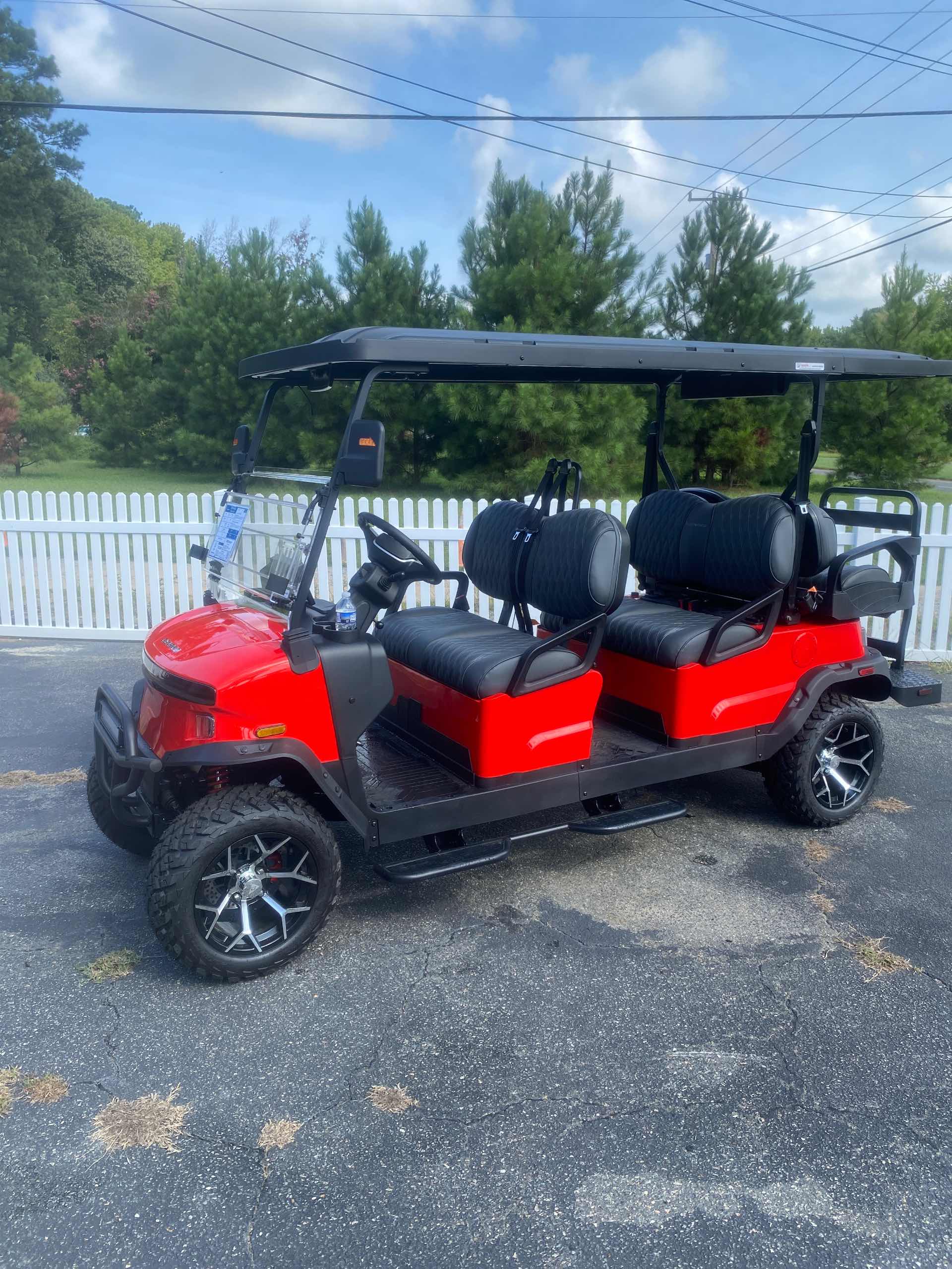 2026 Denago Rover XL6 Scarlet golf cart for sale in Gloucester Point, VA — July 4th Golf Cart Sales Event