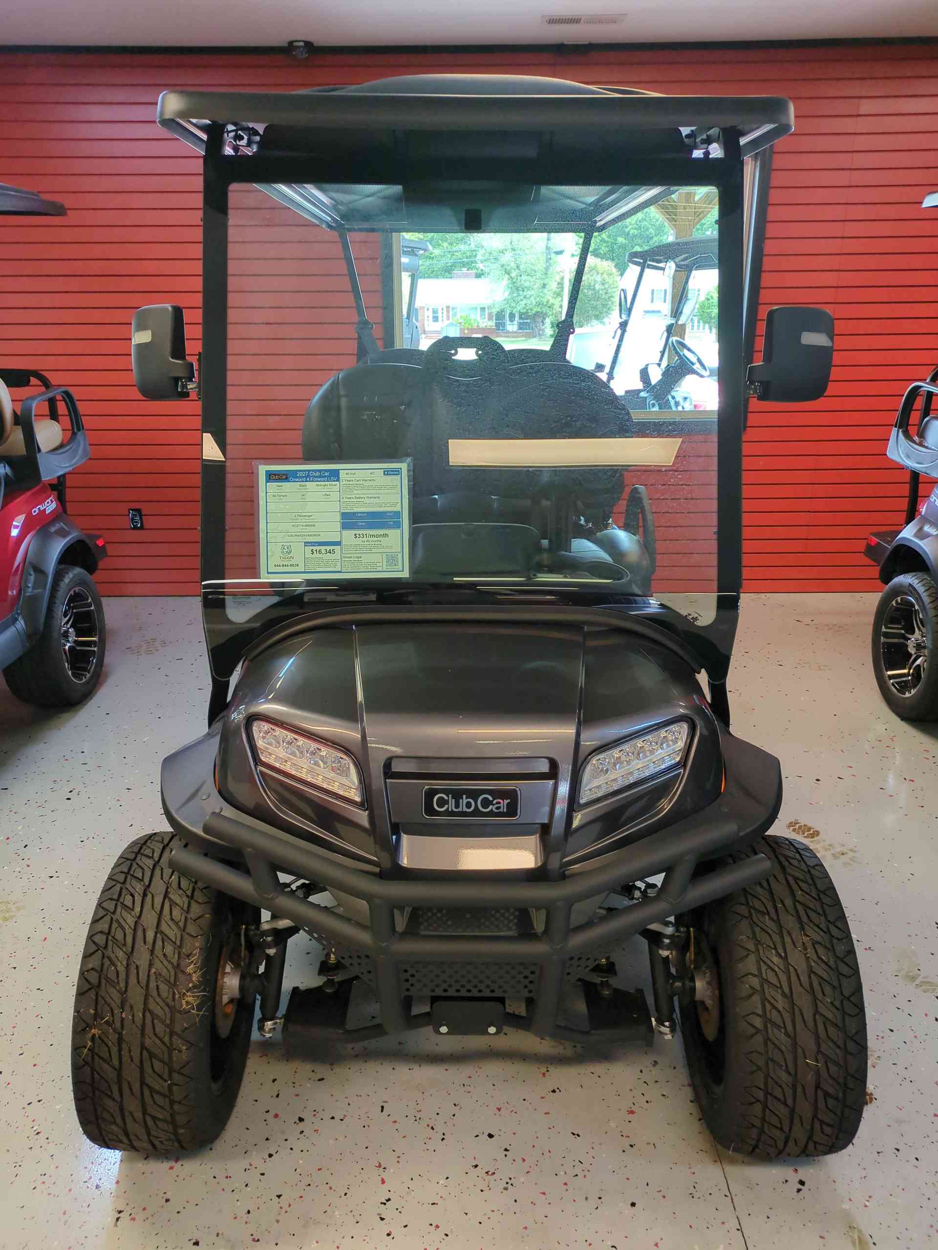 2027 Club Car Onward 4 Forward LSV Golf Cart in Midnight Silver for sale at TIGON Gloucester Point, VA