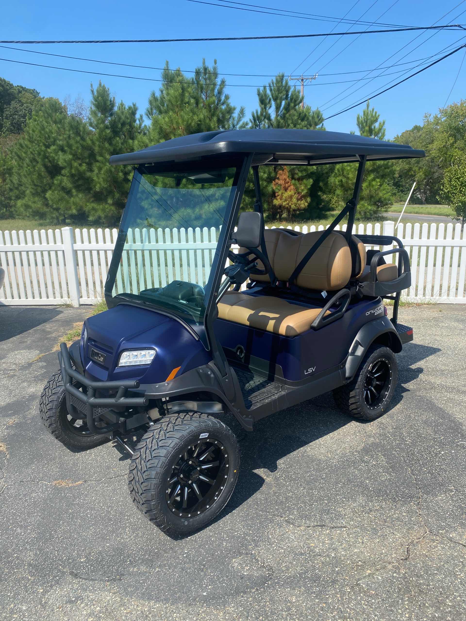 2027 Club Car Onward 4 Passenger (2+2) LSV Golf Cart in Matte Blue Onyx for sale at TIGON Gloucester Point, VA