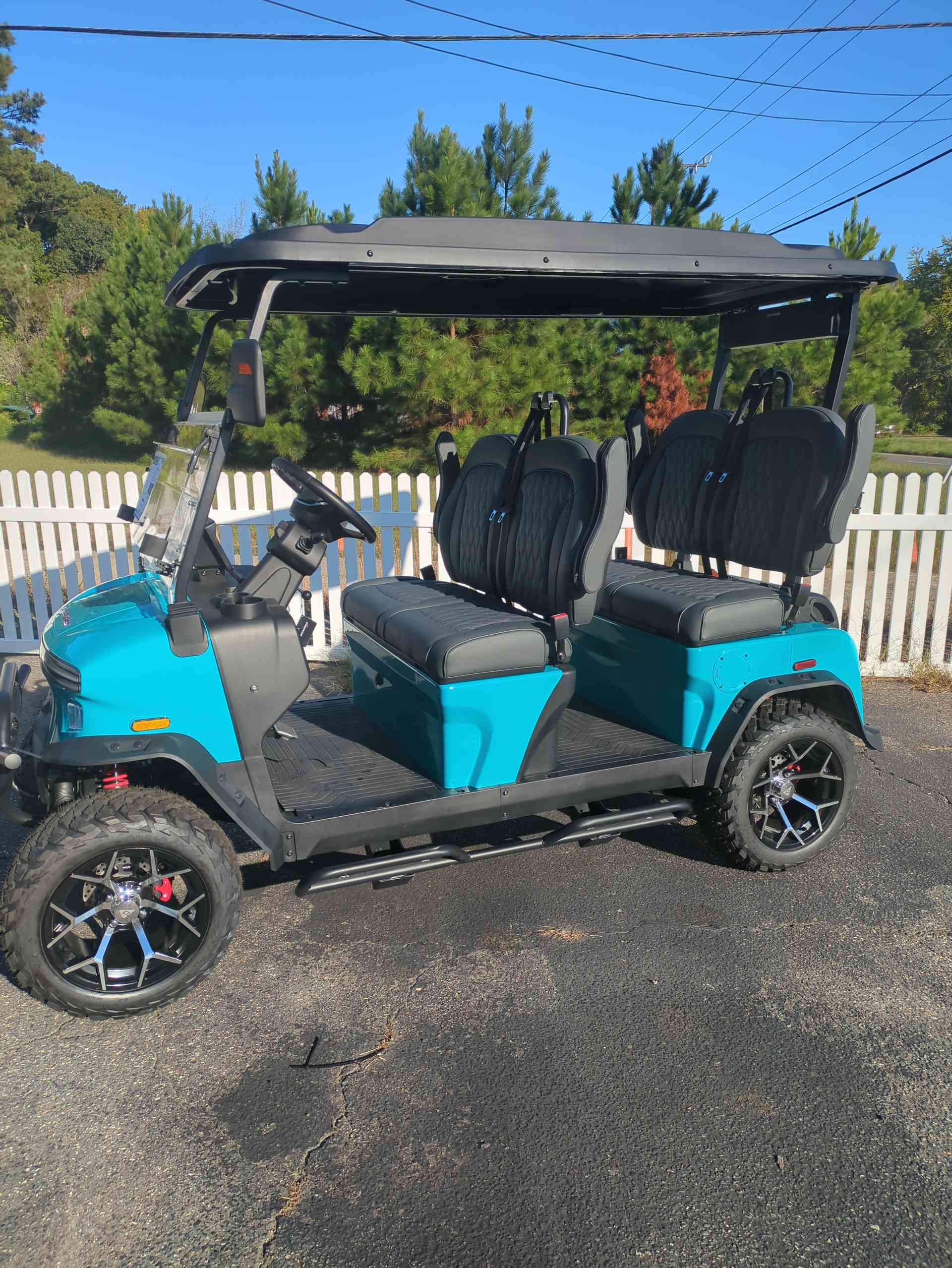 2026 Denago Rover XL Golf Cart in Aqua