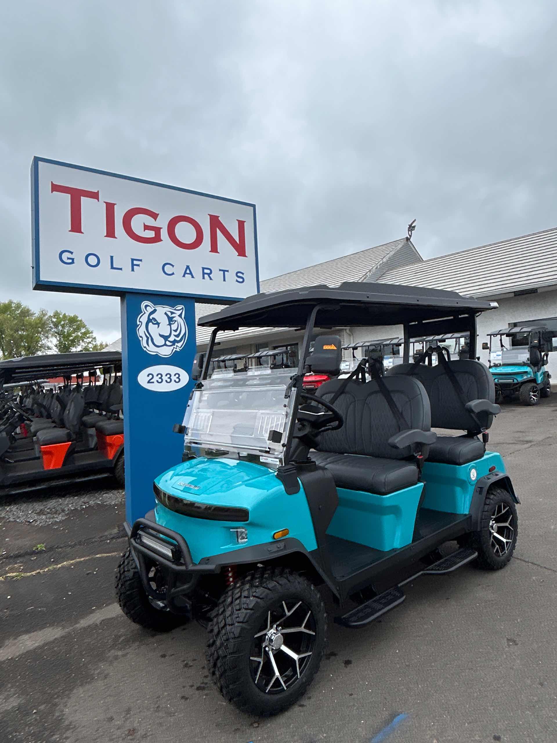 2026 Denago Rover XL Golf Cart in Aqua