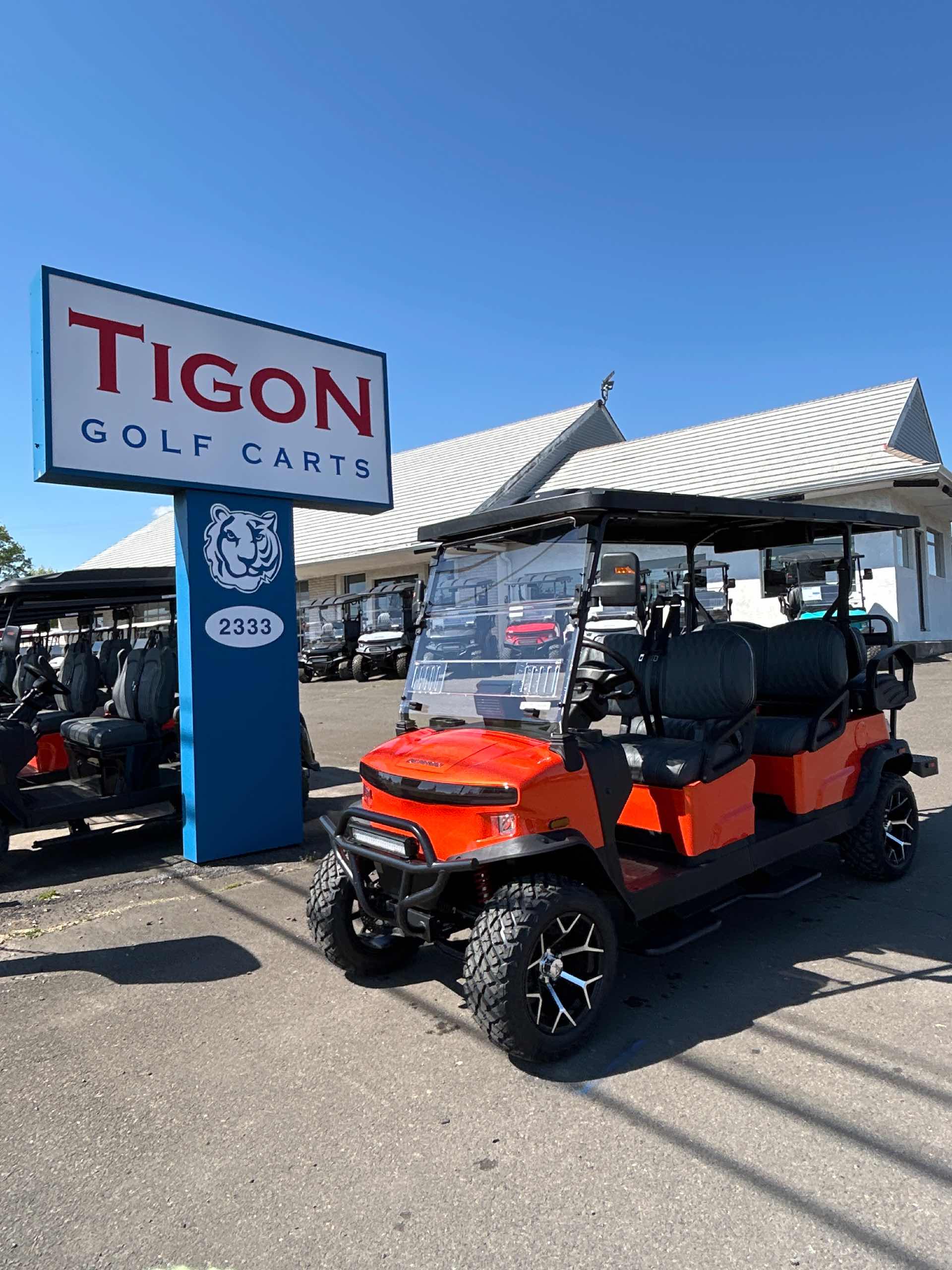 2026 Denago Rover XL6 Golf Cart in Lava