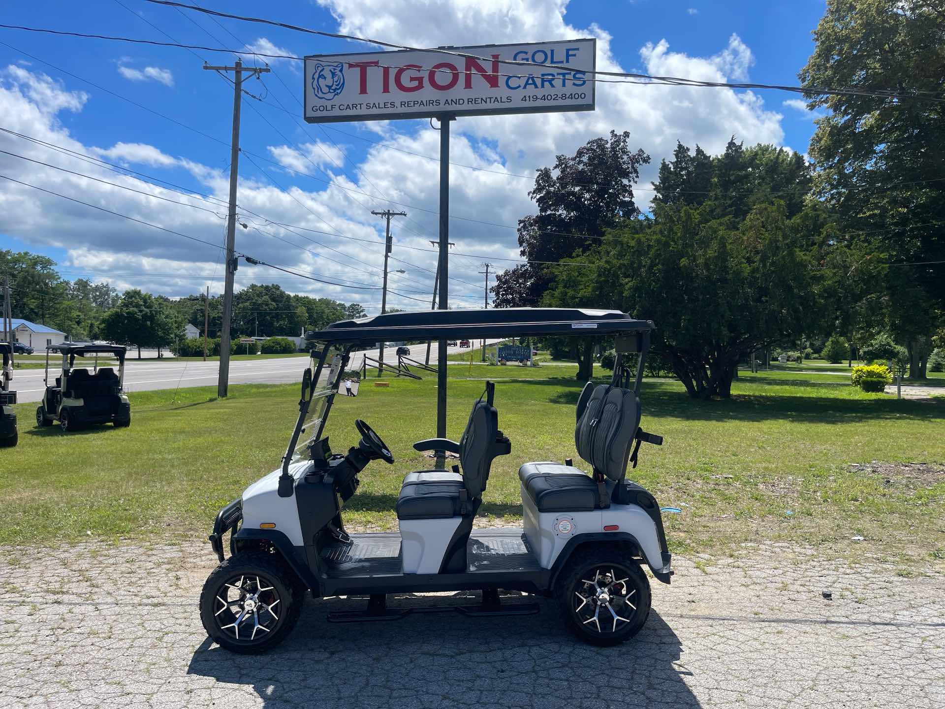 2026 Denago Rover XL Golf Cart in Matte White