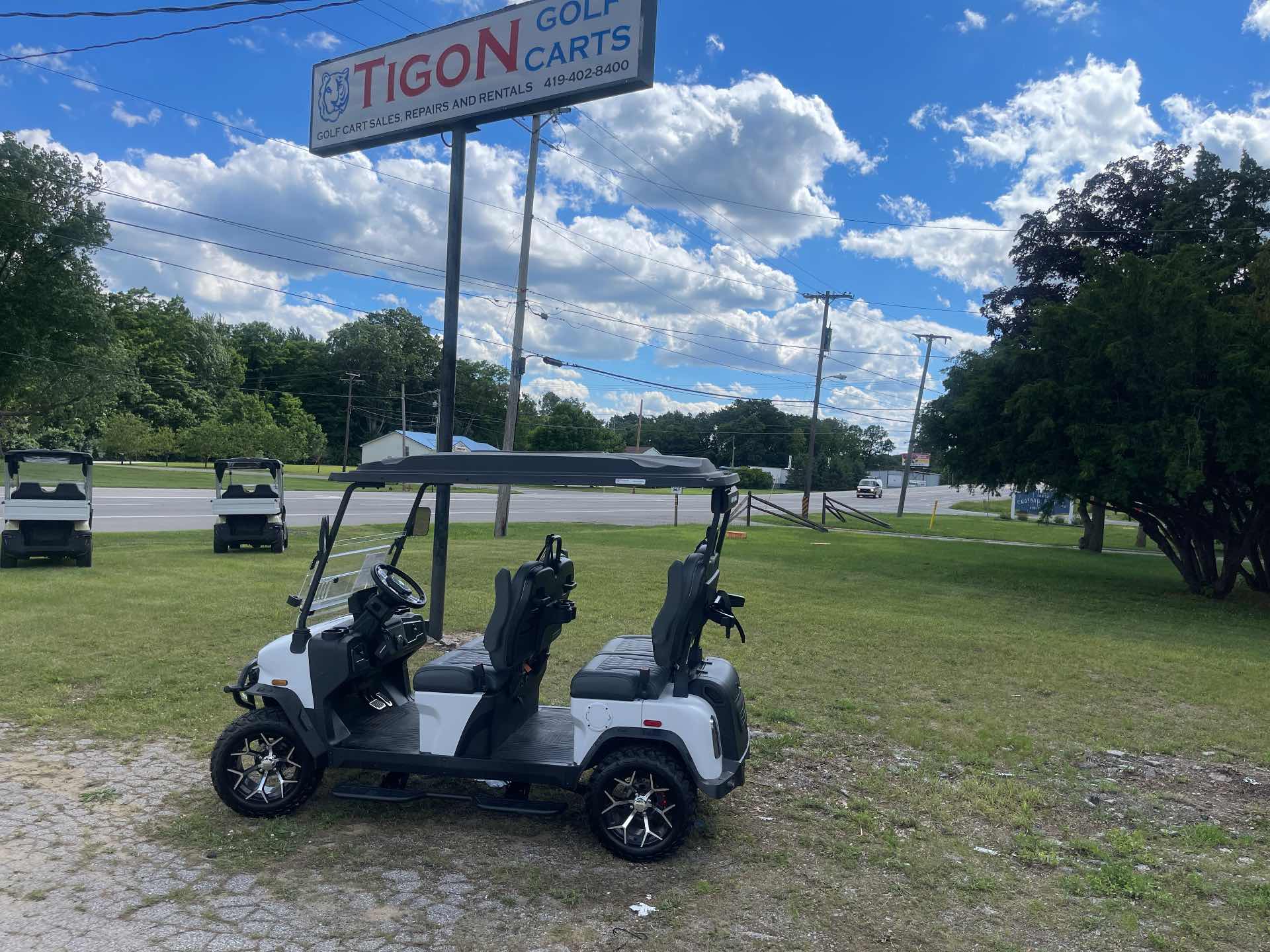 2026 Denago Rover XL Golf Cart in Matte White