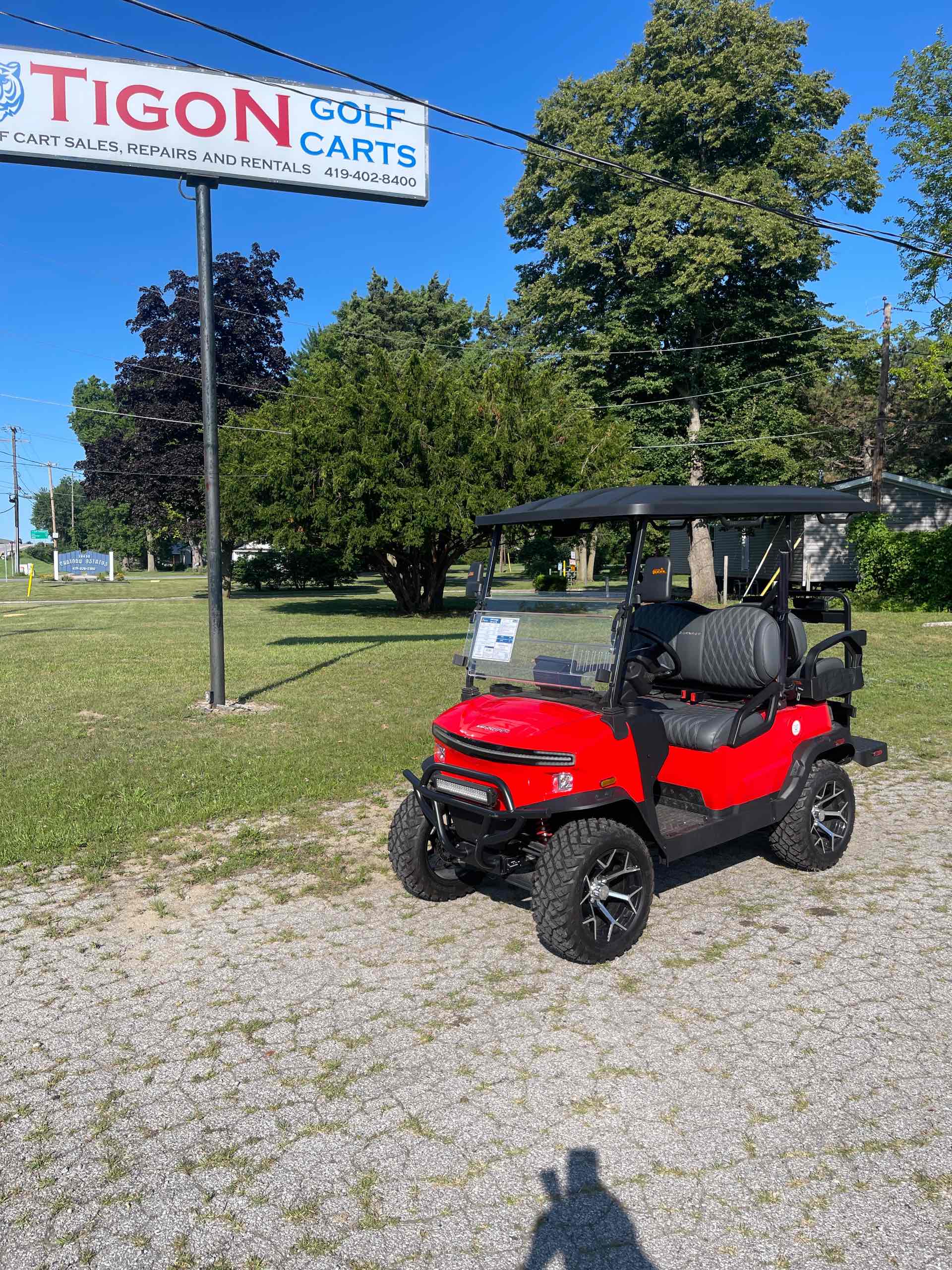 2026 Denago Nomad XL Golf Cart in Scarlet