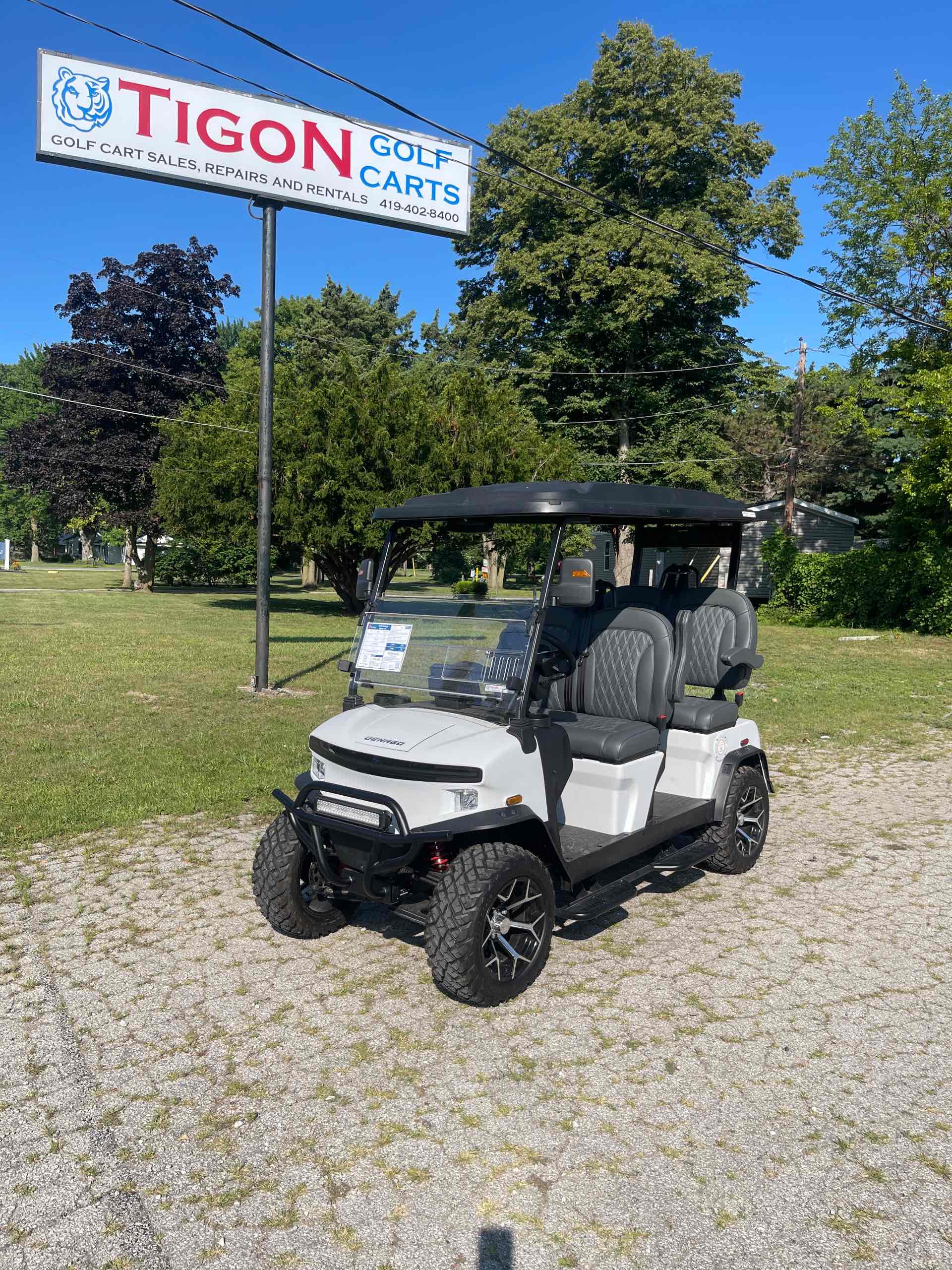 2026 Denago Rover XL Golf Cart in Matte White