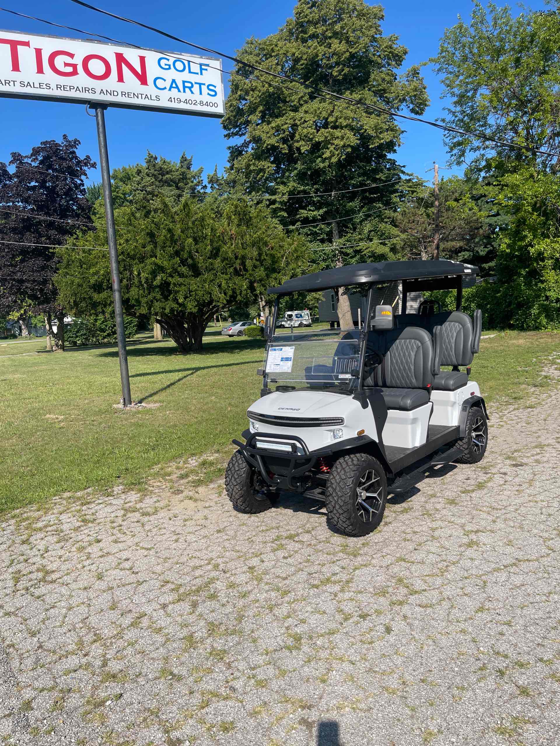 2026 Denago Rover XL Golf Cart in Matte White