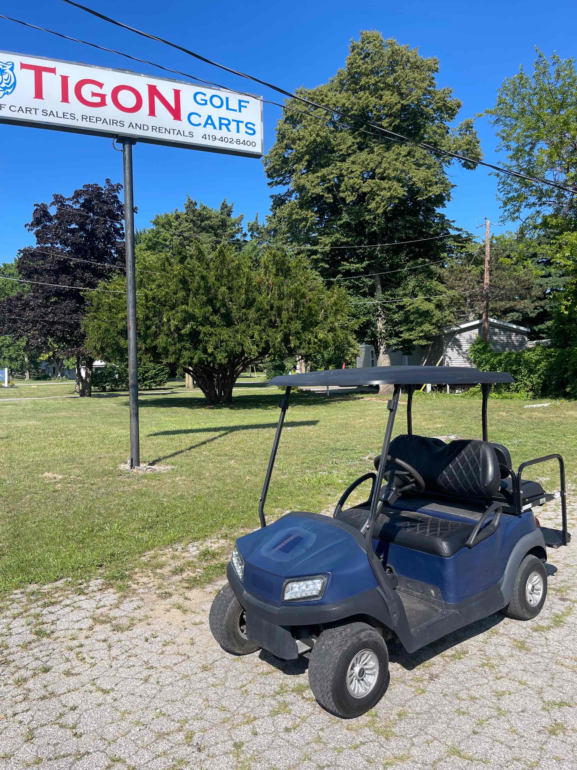 2018 Club Car Tempo Golf Cart in Blue