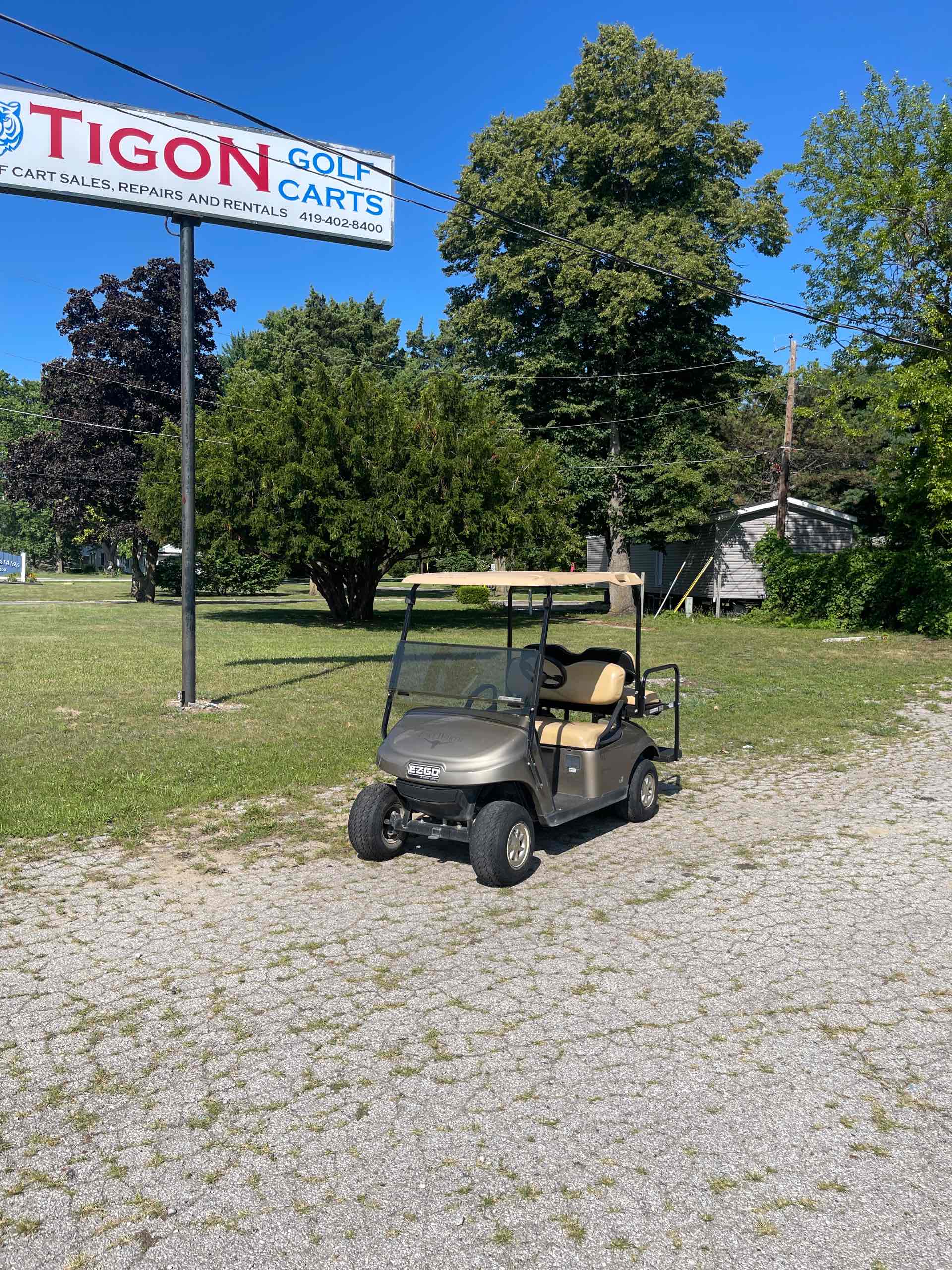 Used 2021 EZGO TXT Golf Cart in Champane for sale at TIGON Swanton, OH