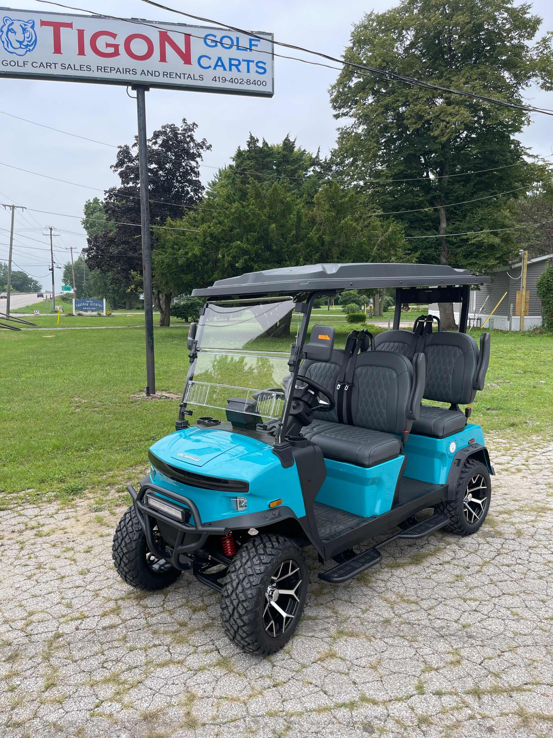 2026 Denago Rover XL Golf Cart in Aqua for sale at TIGON Swanton, OH